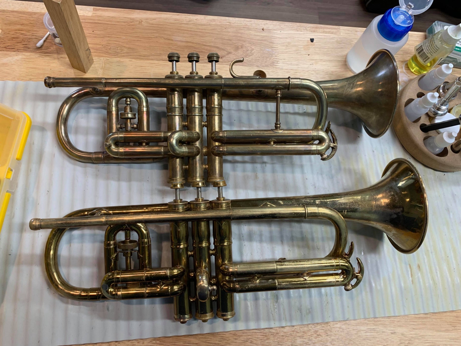 What’s on My Bench? A Pair of Beautiful Conn 80A Cornets