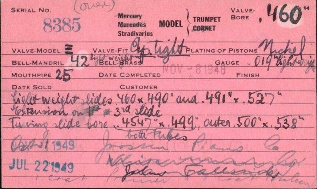 What’s on My Bench? A 1948 Bach 42 Trumpet