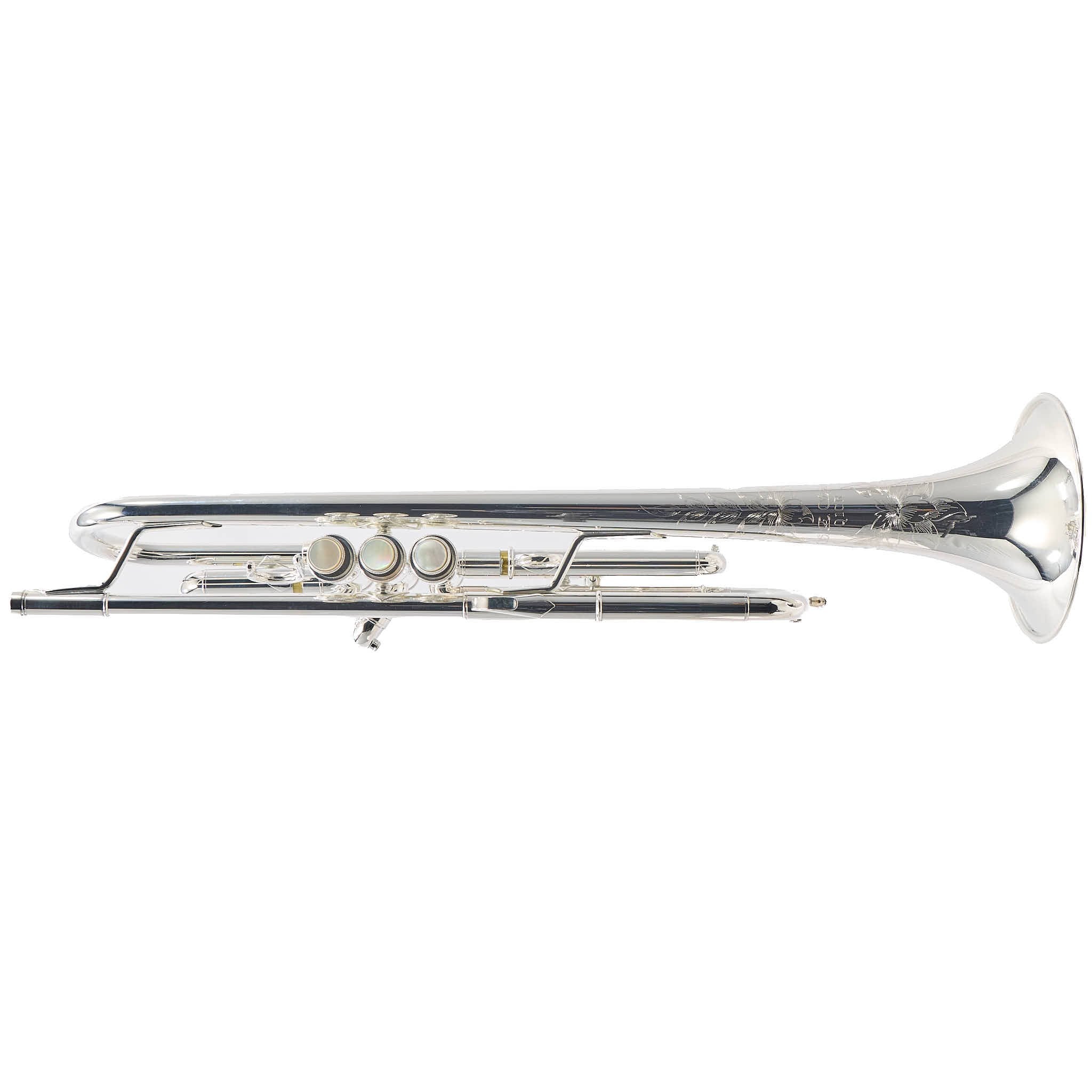 S.E. Shires Q10RS Professional Bb Trumpet in Silver Plate