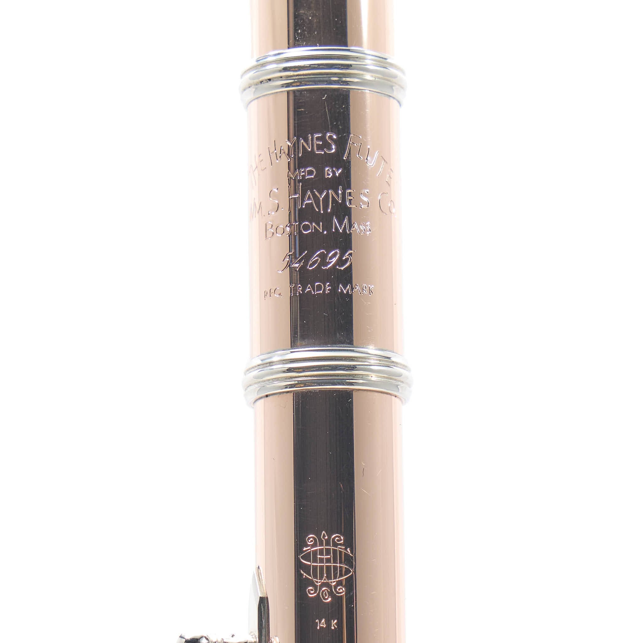 William S. Haynes Custom 14K Gold Flute with Gold Toneholes, Offset G, C# Trill
