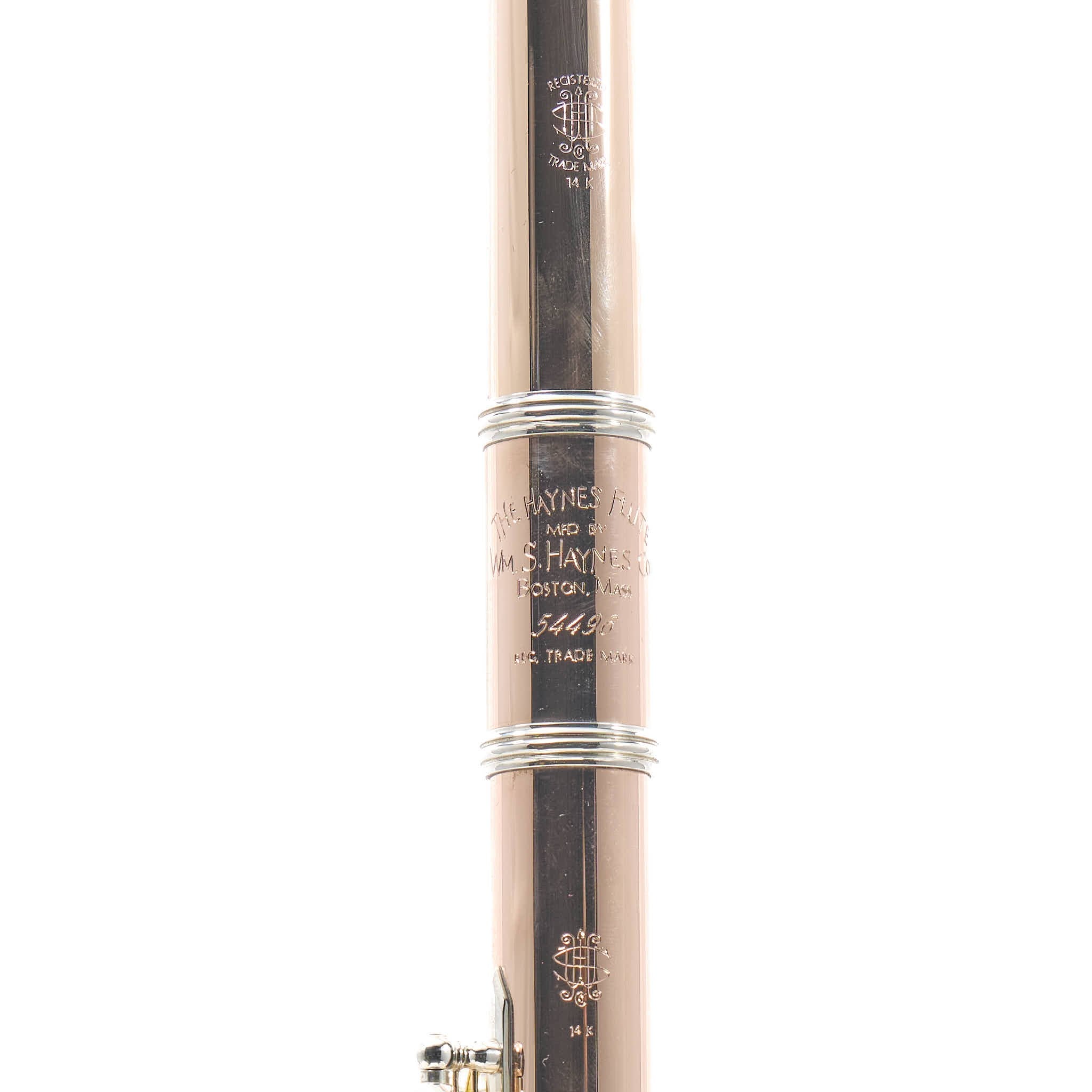 William S. Haynes Custom 14K Gold Flute with Offset G, C# Trill, Split E, B Foot