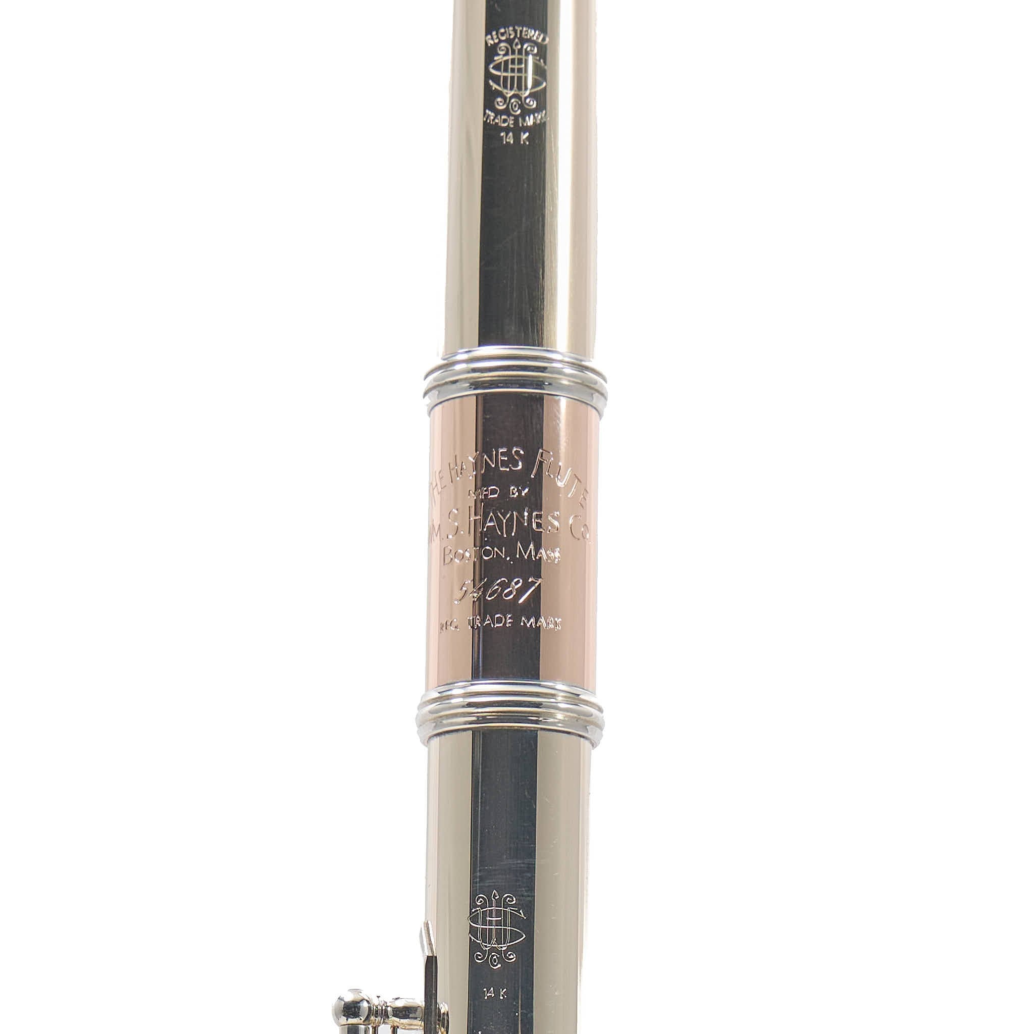 William S. Haynes Custom 14K White Gold Flute with Offset G, C# Trill, B Foot