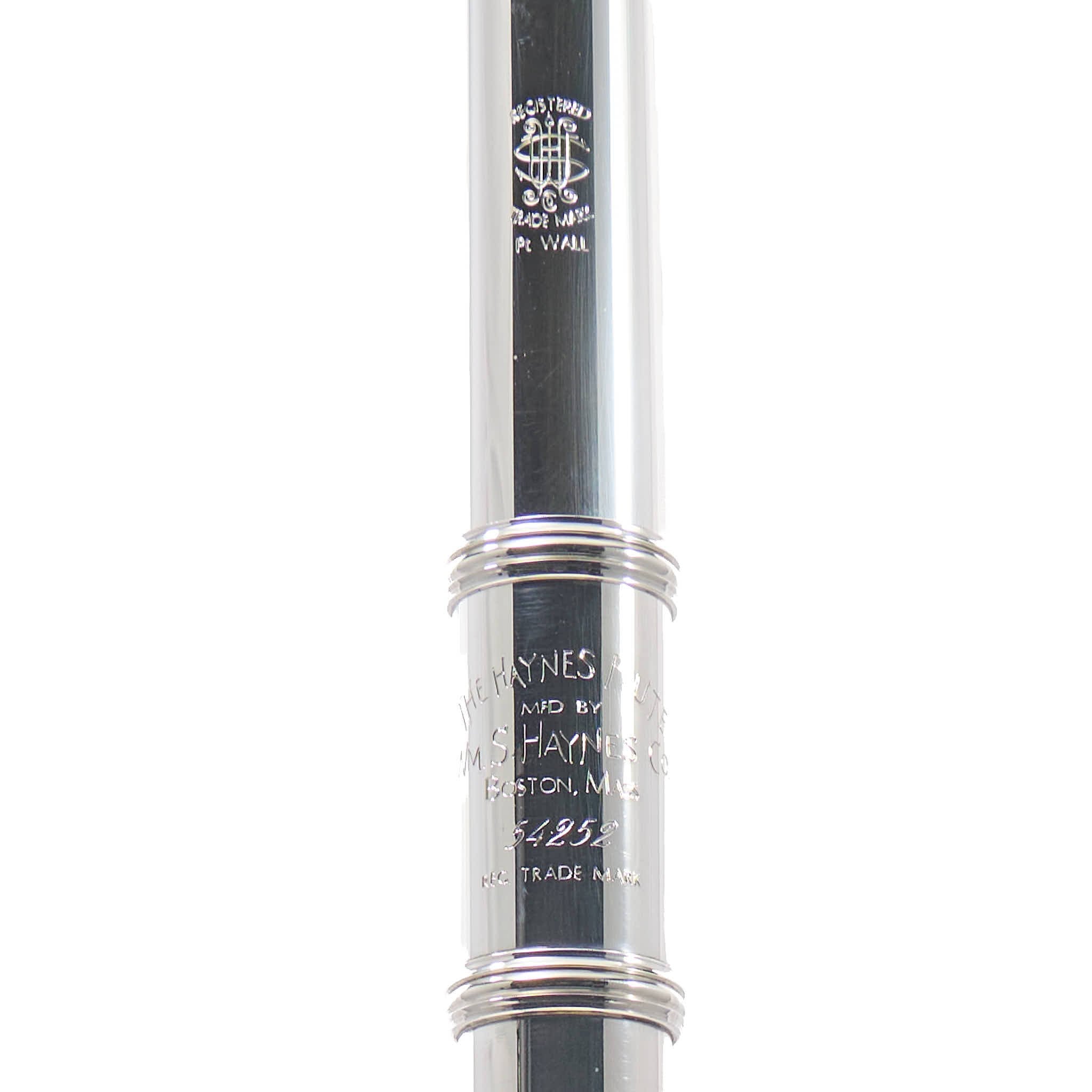 William S. Haynes Custom Silver Flute with B Foot, Offset G, C# Trill, Split E