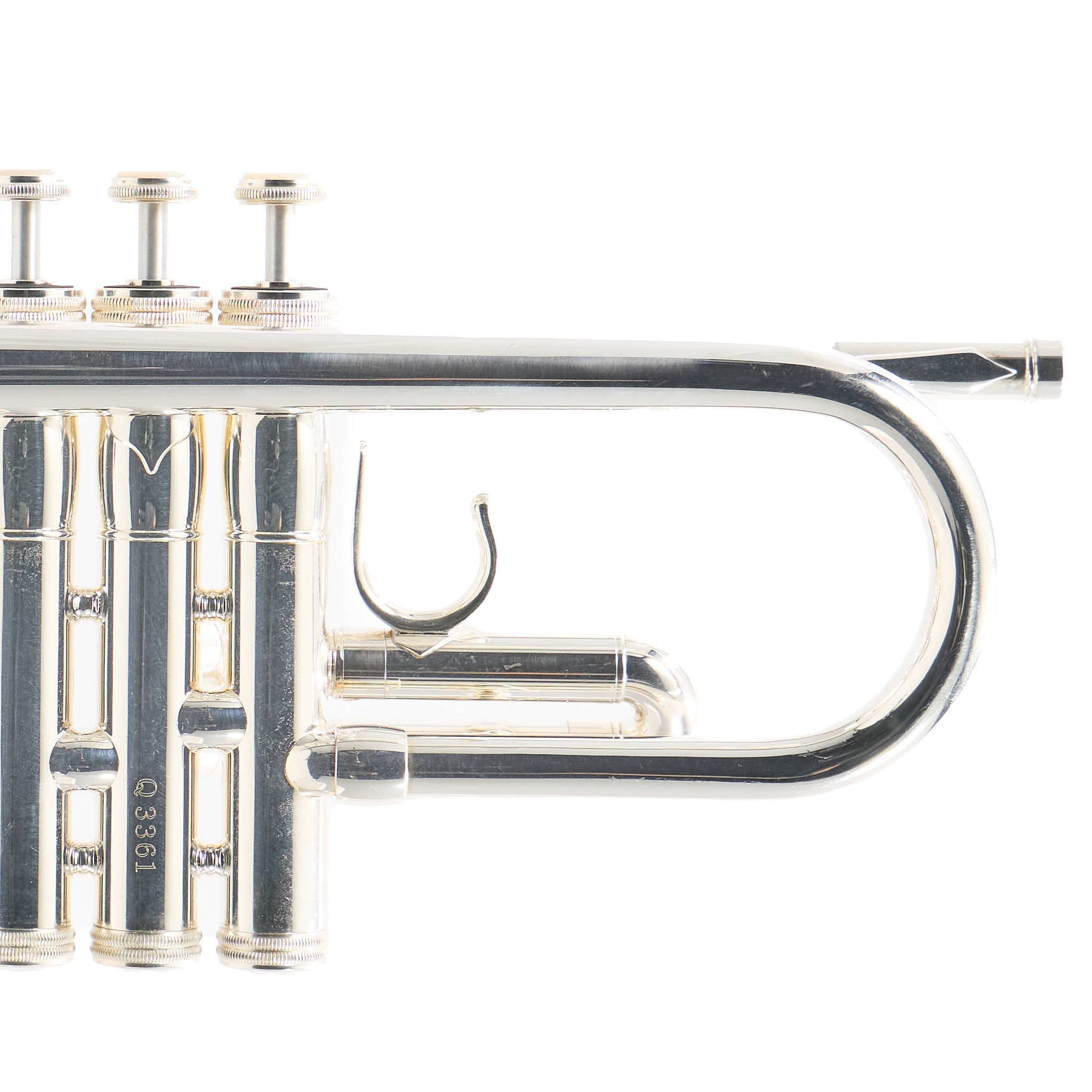 S.E. Shires Q10RS Q-Series Professional Bb Trumpet in Silver Plate