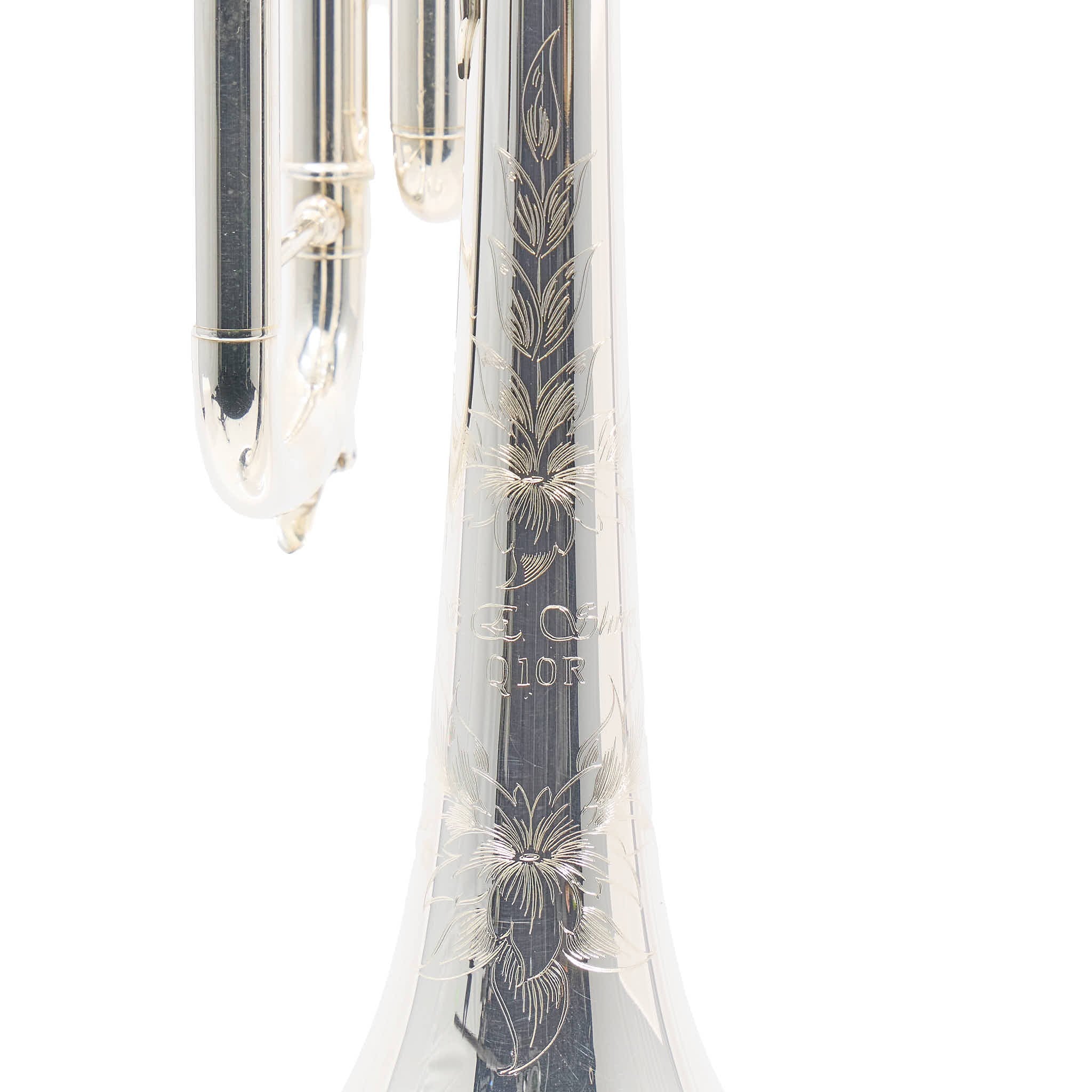 S.E. Shires Q10RS Q-Series Professional Bb Trumpet in Silver Plate