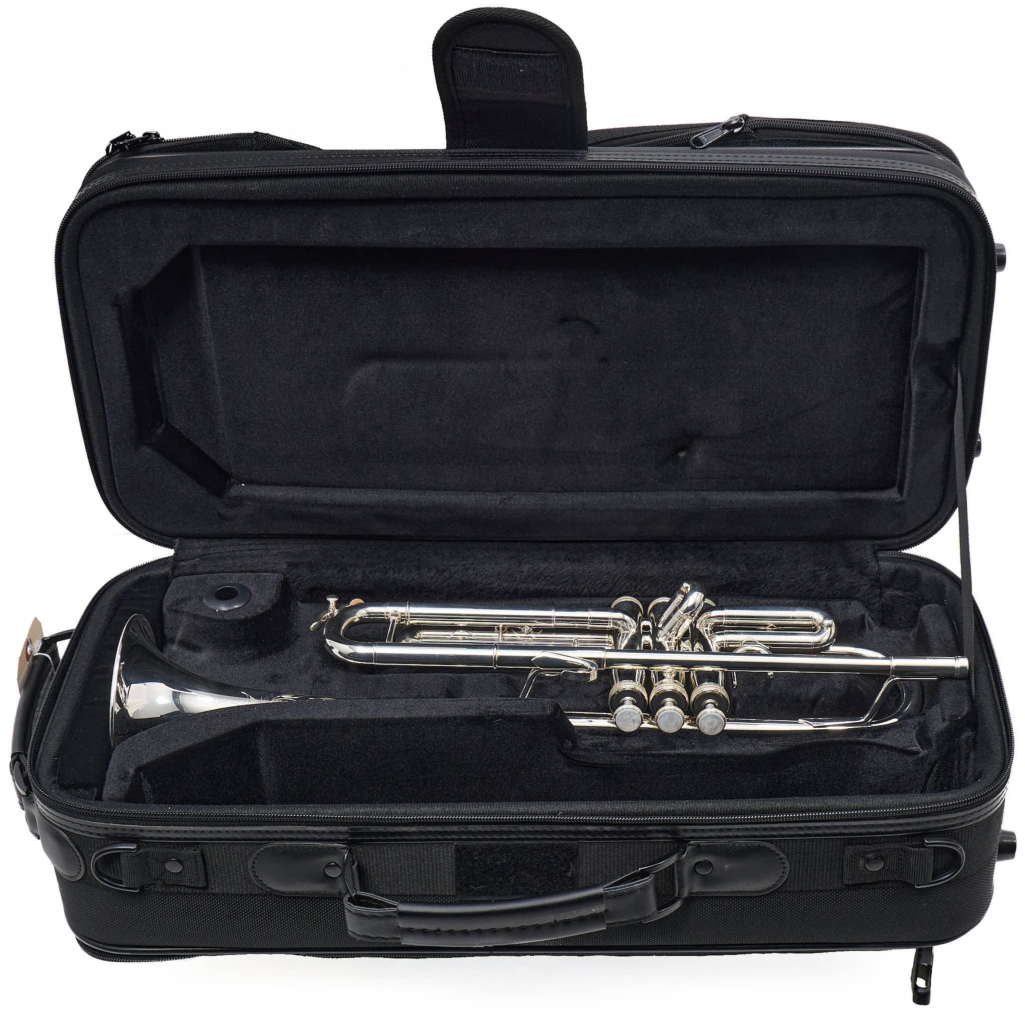 S.E. Shires Q10RS Q-Series Professional Bb Trumpet in Silver Plate