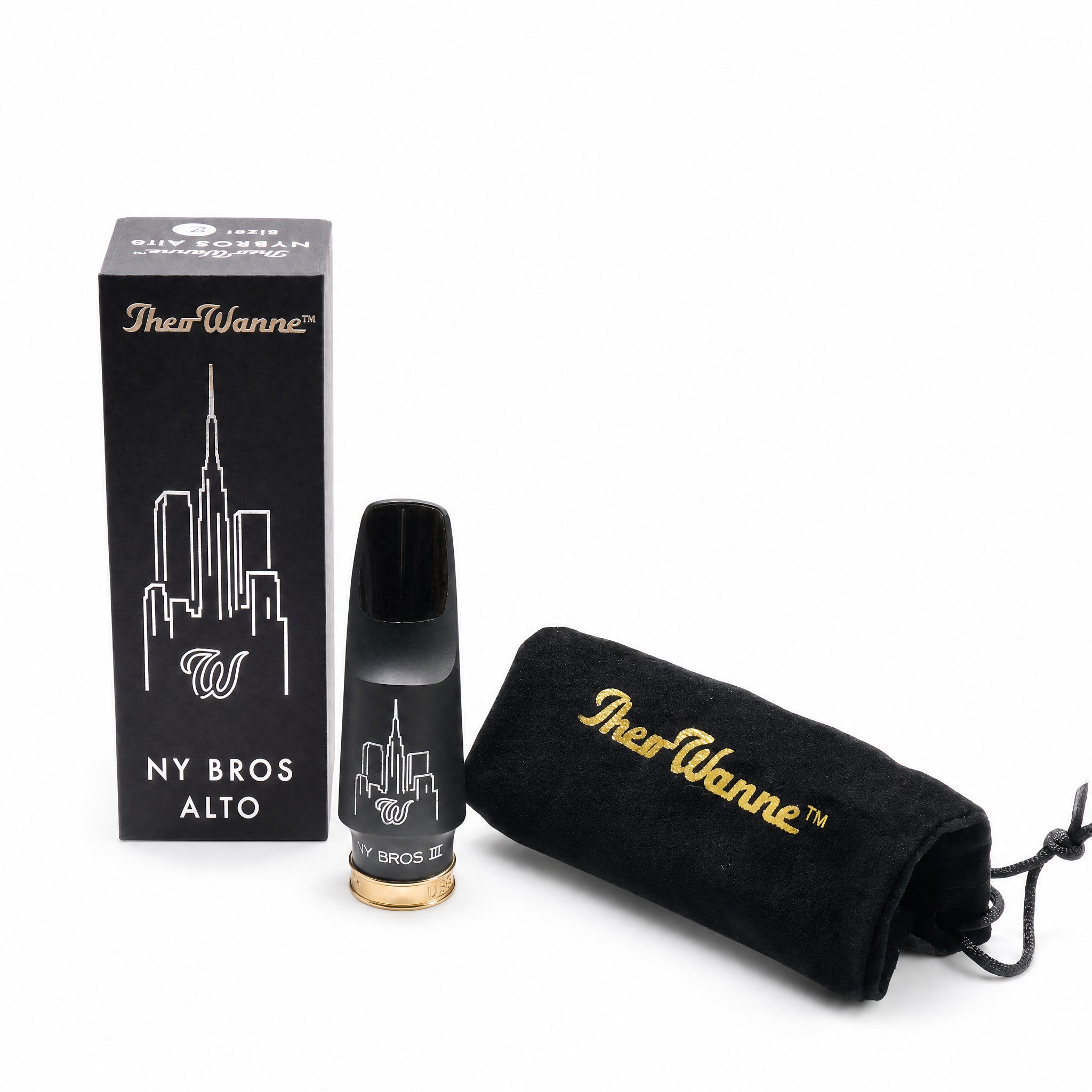 Theo Wanne NY BROS III Hard Rubber 8 Alto Saxophone Mouthpiece
