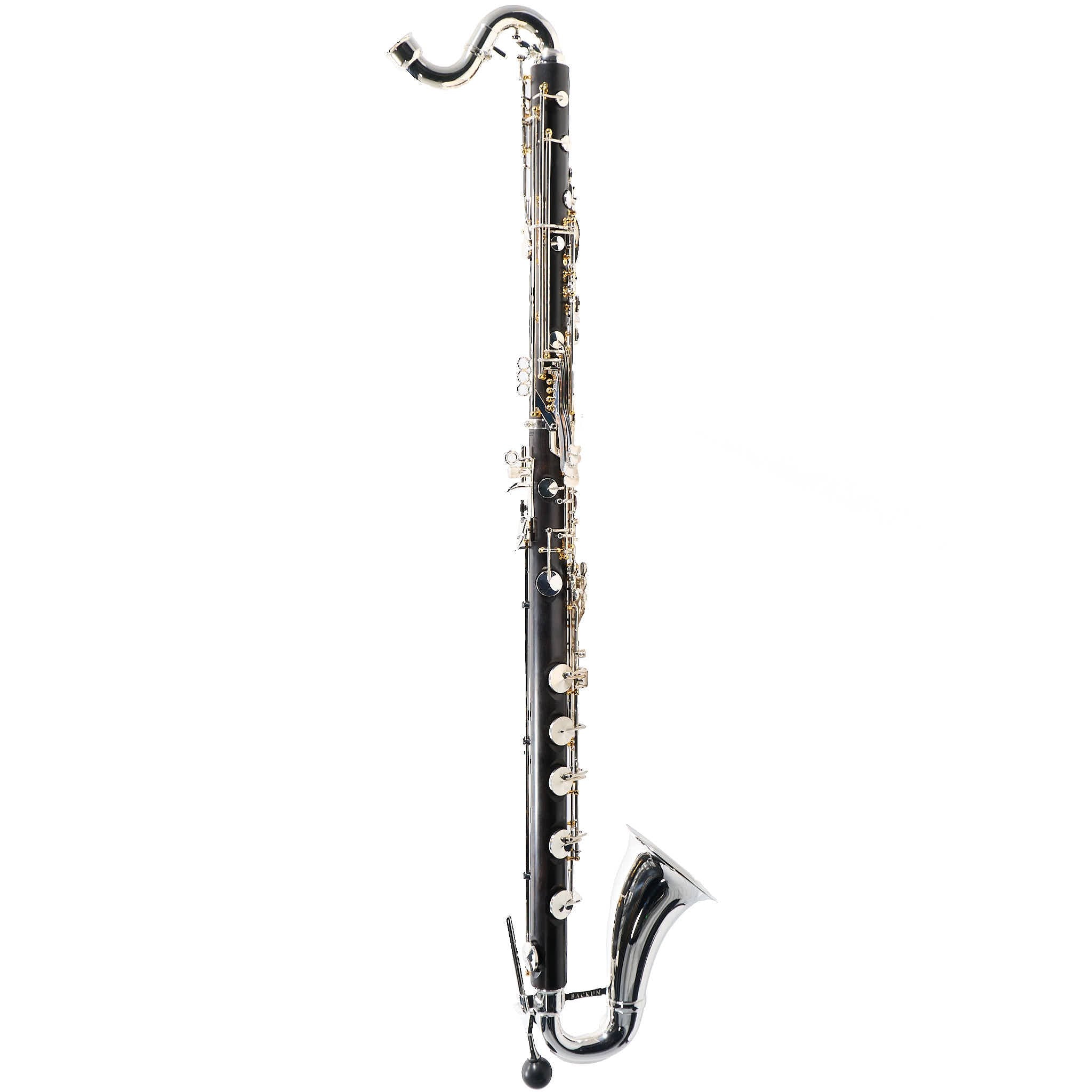 Backun Q-Series Professional Bass Clarinet in Grenadilla with Silver Keys/Gold Posts