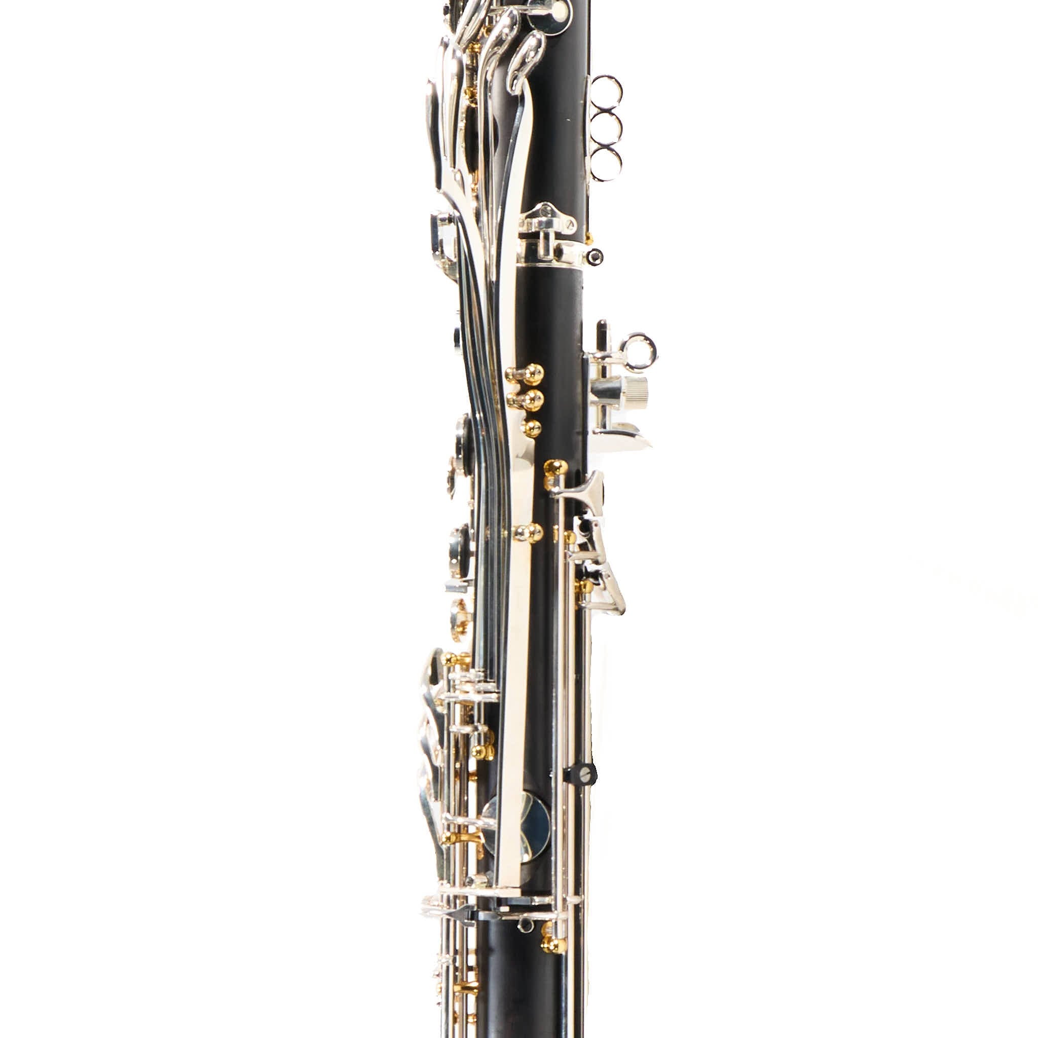 Backun Q-Series Professional Bass Clarinet in Grenadilla with Silver Keys/Gold Posts
