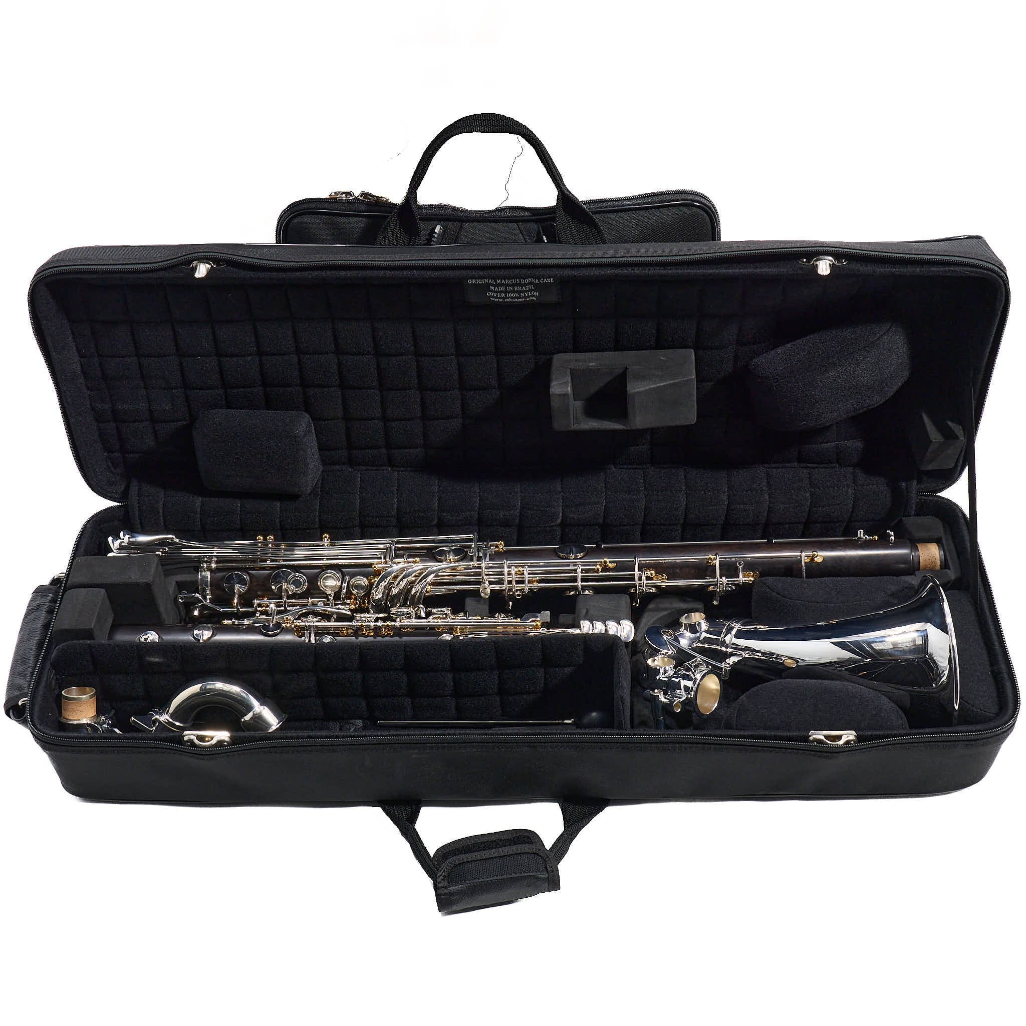 Backun Q-Series Professional Bass Clarinet in Grenadilla with Silver Keys/Gold Posts