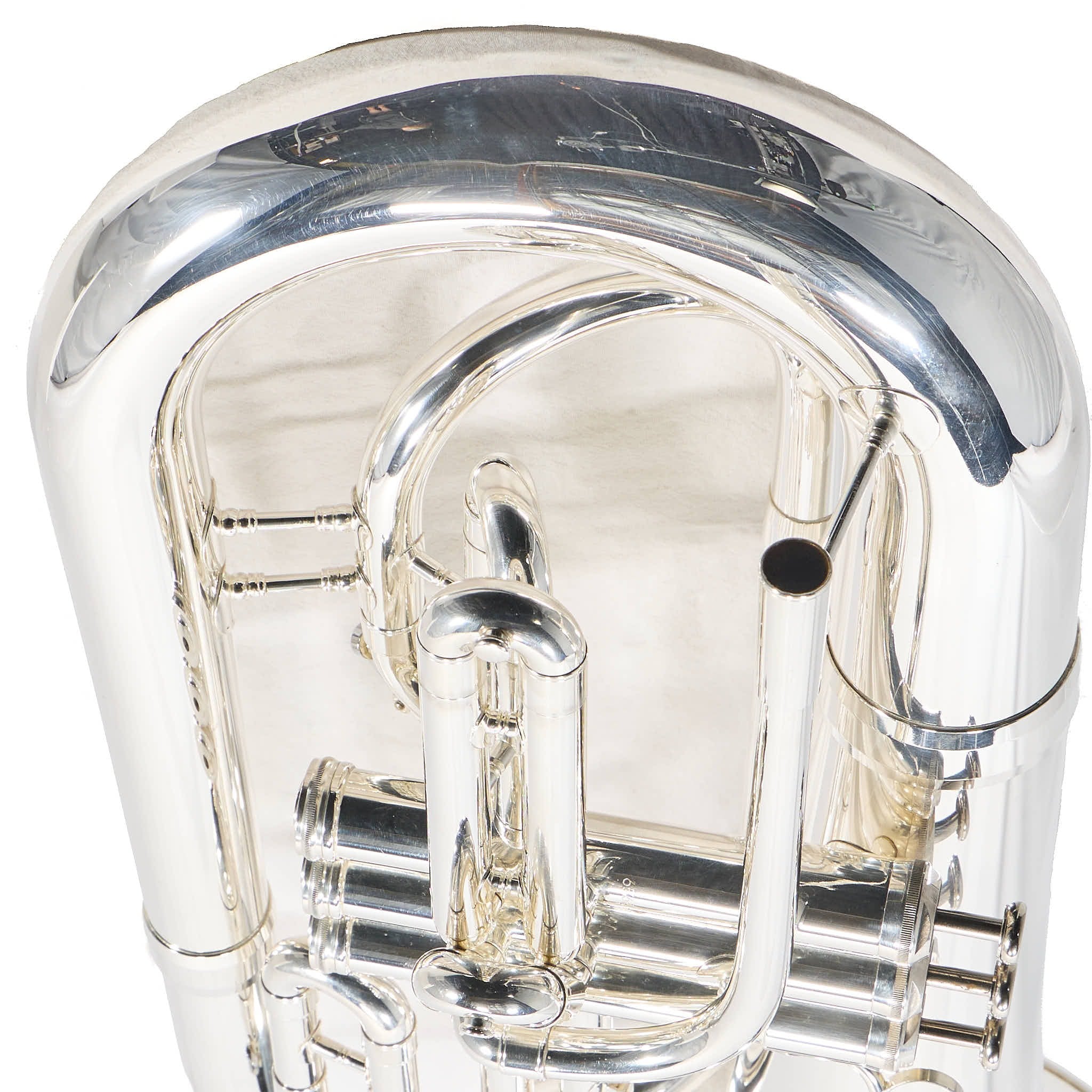King 1130SP 'Ultimate' Marching Euphonium in Silver Plate