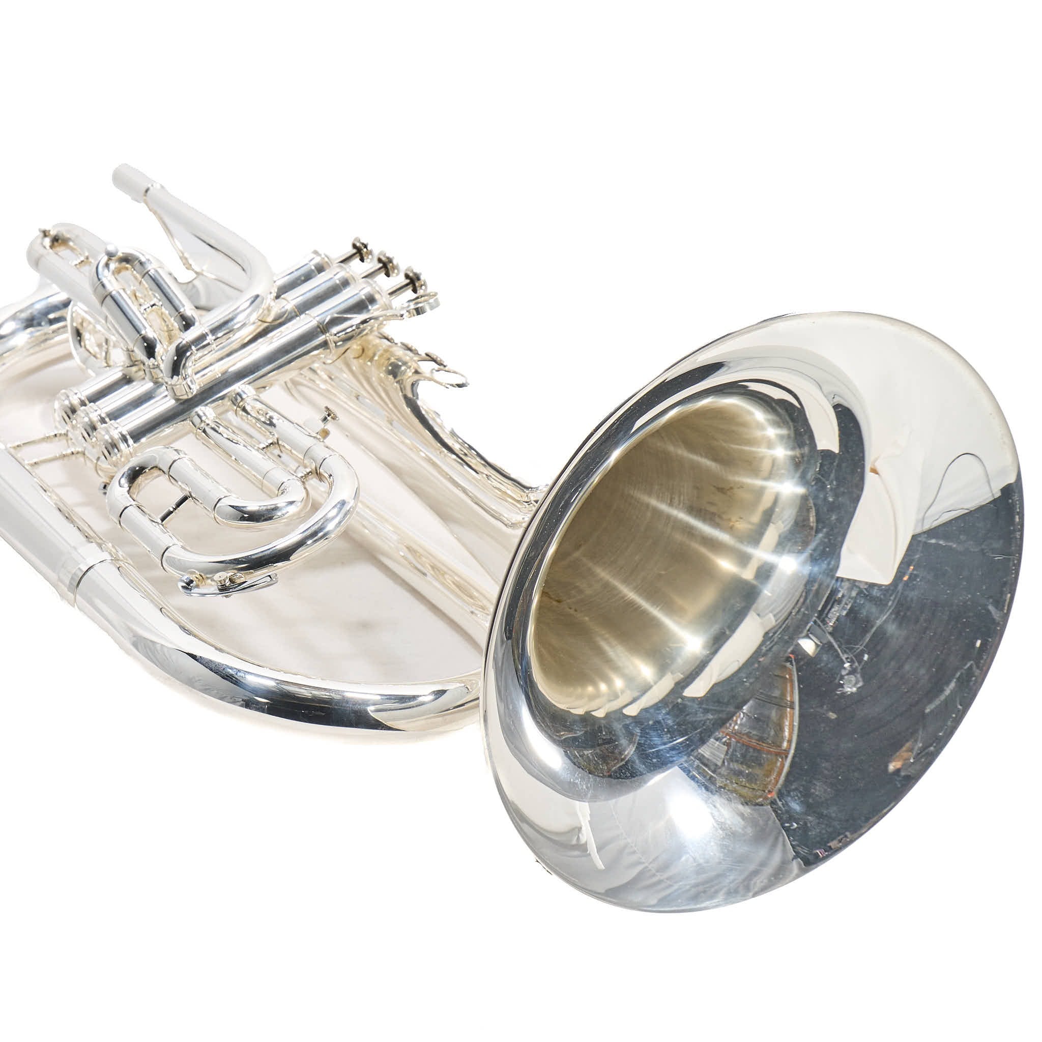 King 1130SP 'Ultimate' Marching Euphonium in Silver Plate