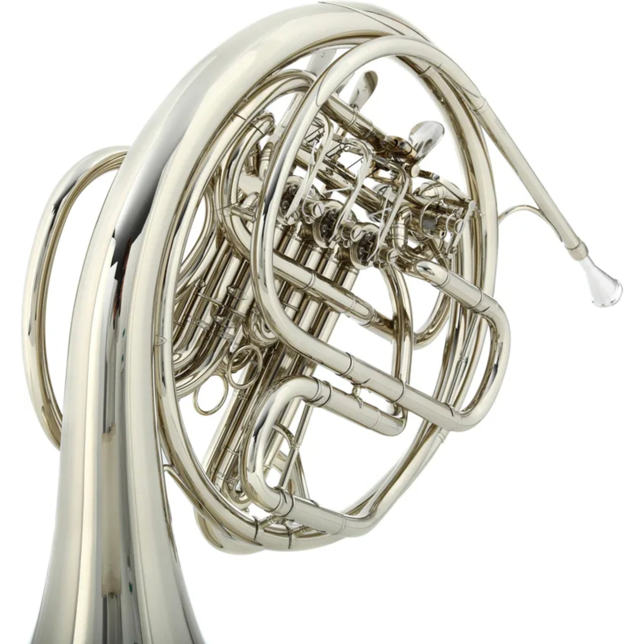 Hans Hoyer HH6802NS-1-0 'Heritage' Kruspe Wrap Double French Horn in Nickel Silver