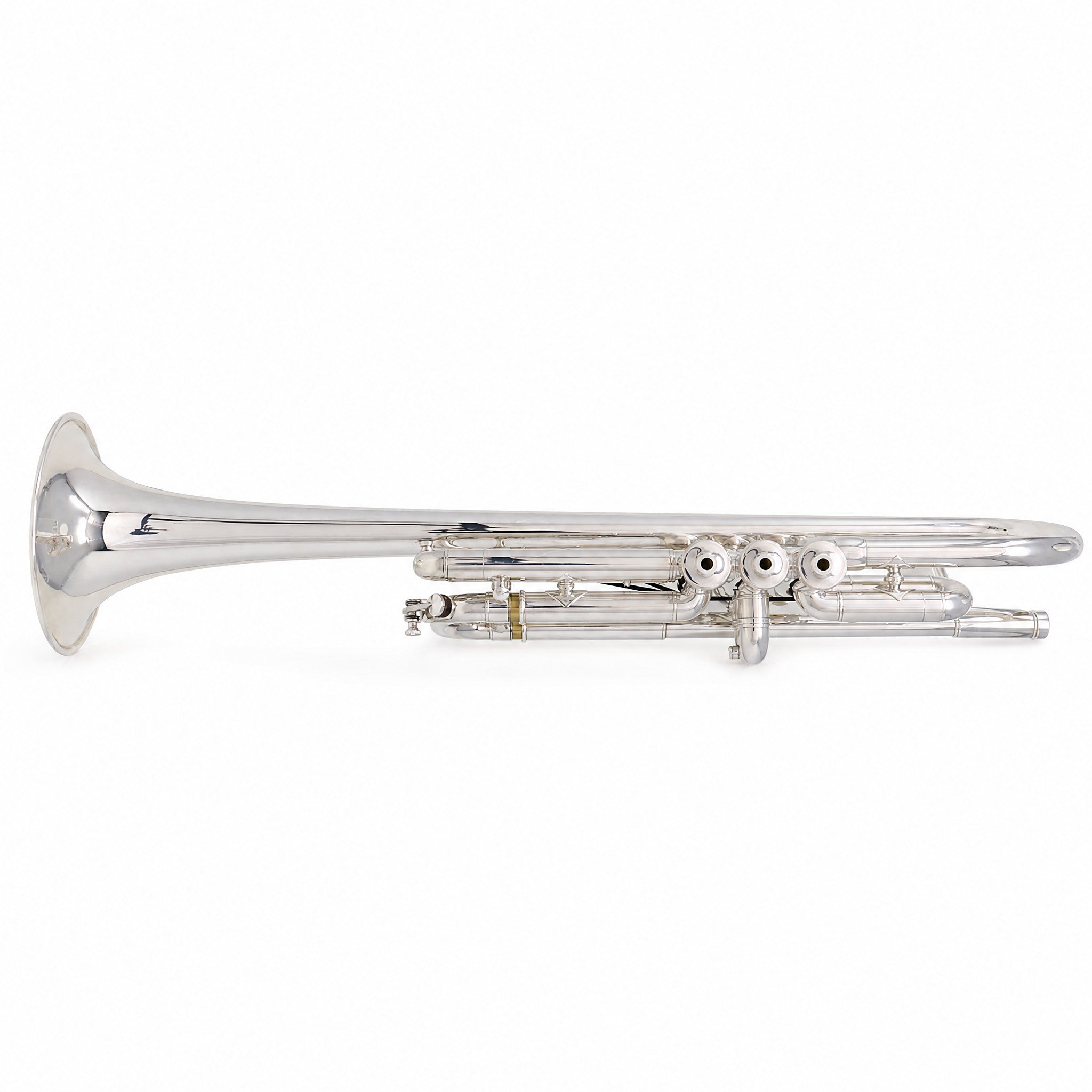 S.E. Shires Q13S Q-Series Professional C Trumpet in Silver Plate