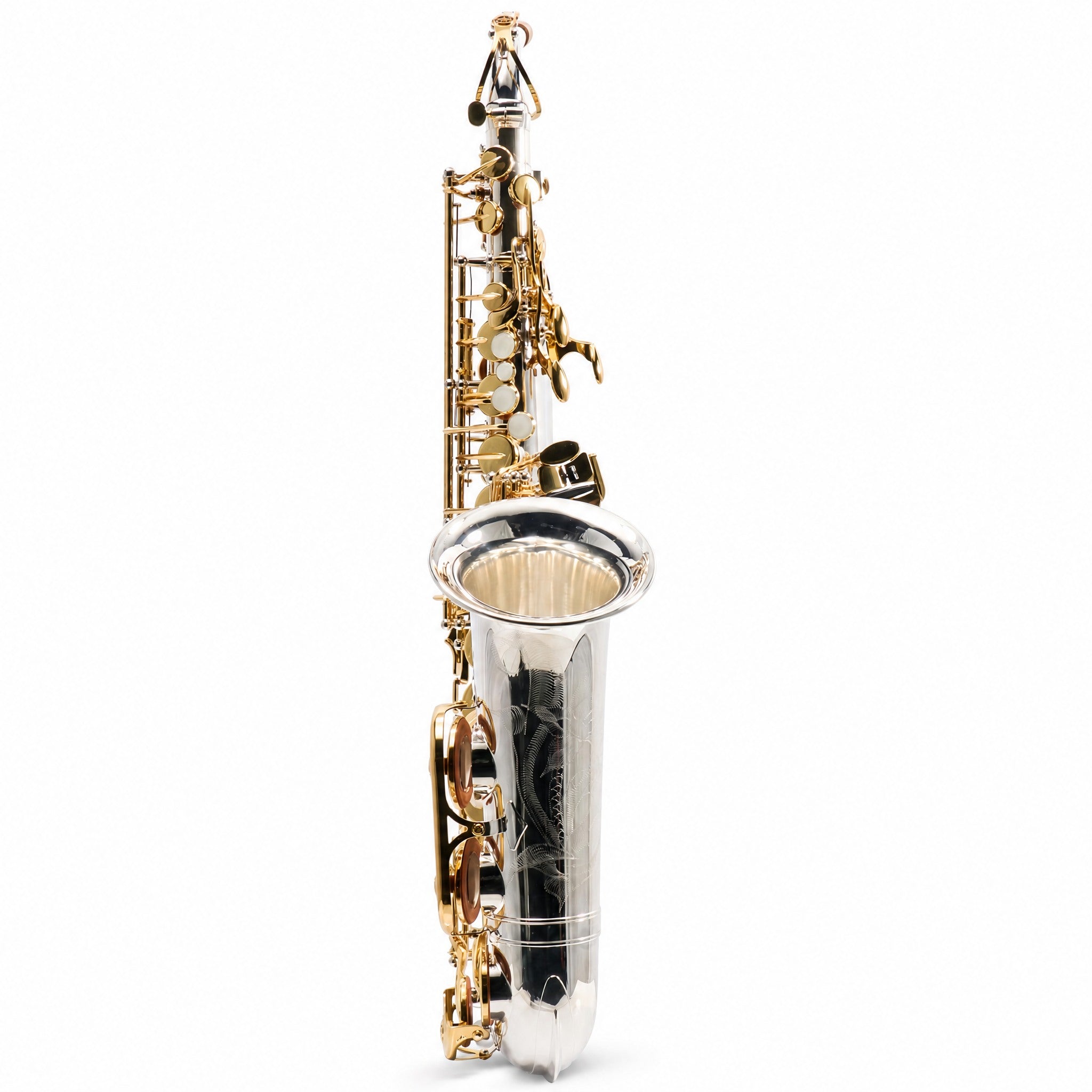 Yamaha YAS-480SGLKY Intermediate Alto Saxophone in Silver Plate with Gold Lacquer Keys
