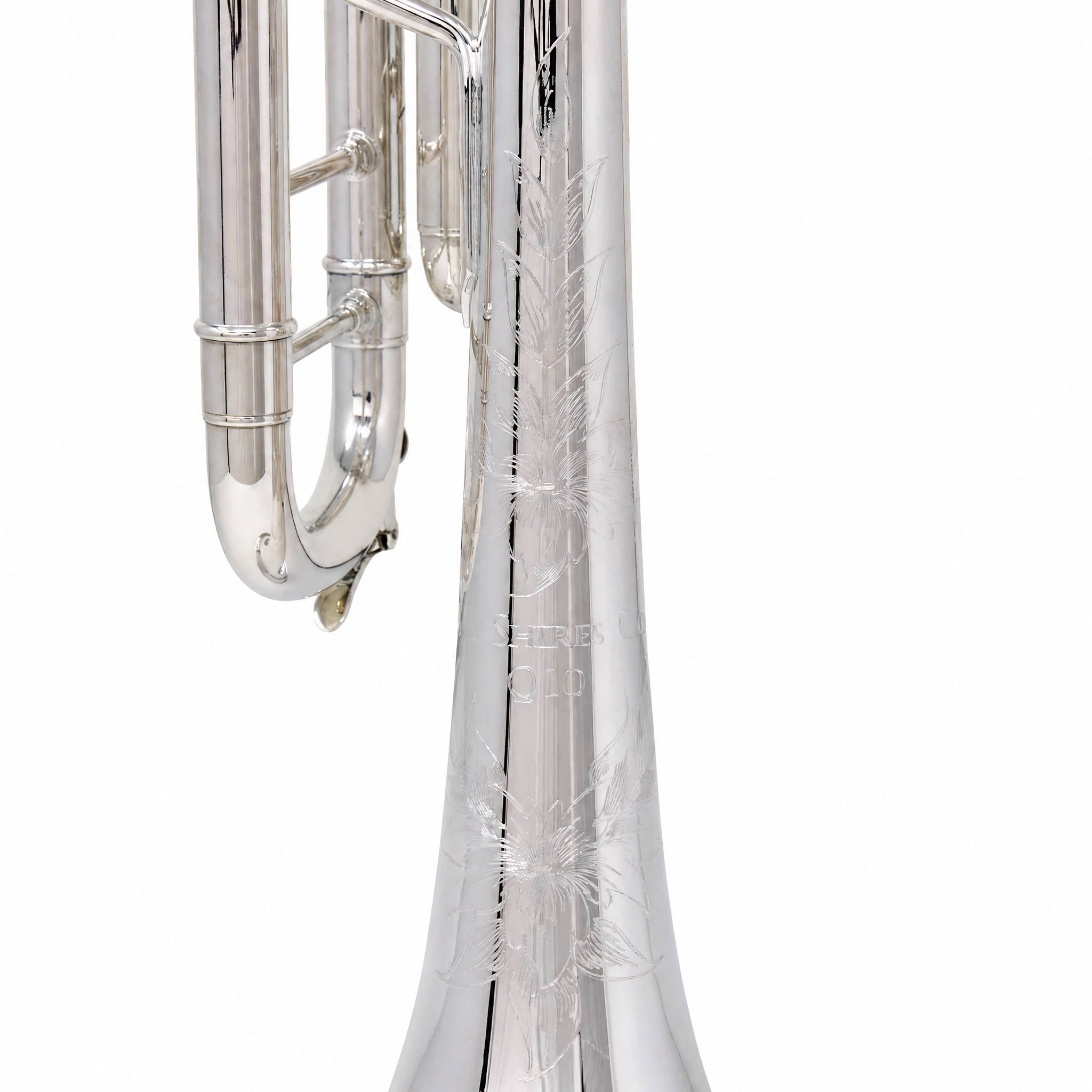S.E. Shires Q10S Q-Series Professional Bb Trumpet in Silver Plate