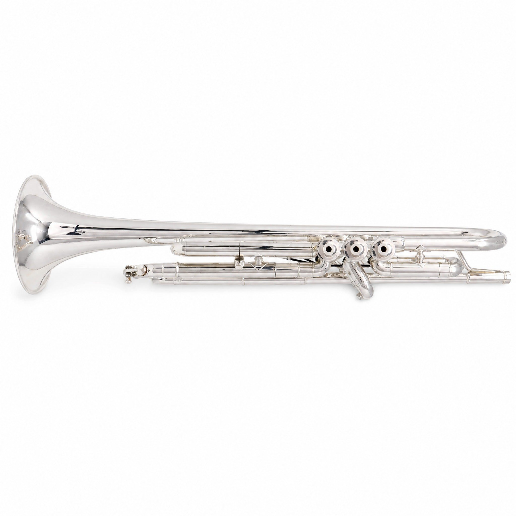 S.E. Shires Q10RS Q-Series Professional Bb Trumpet in Silver Plate