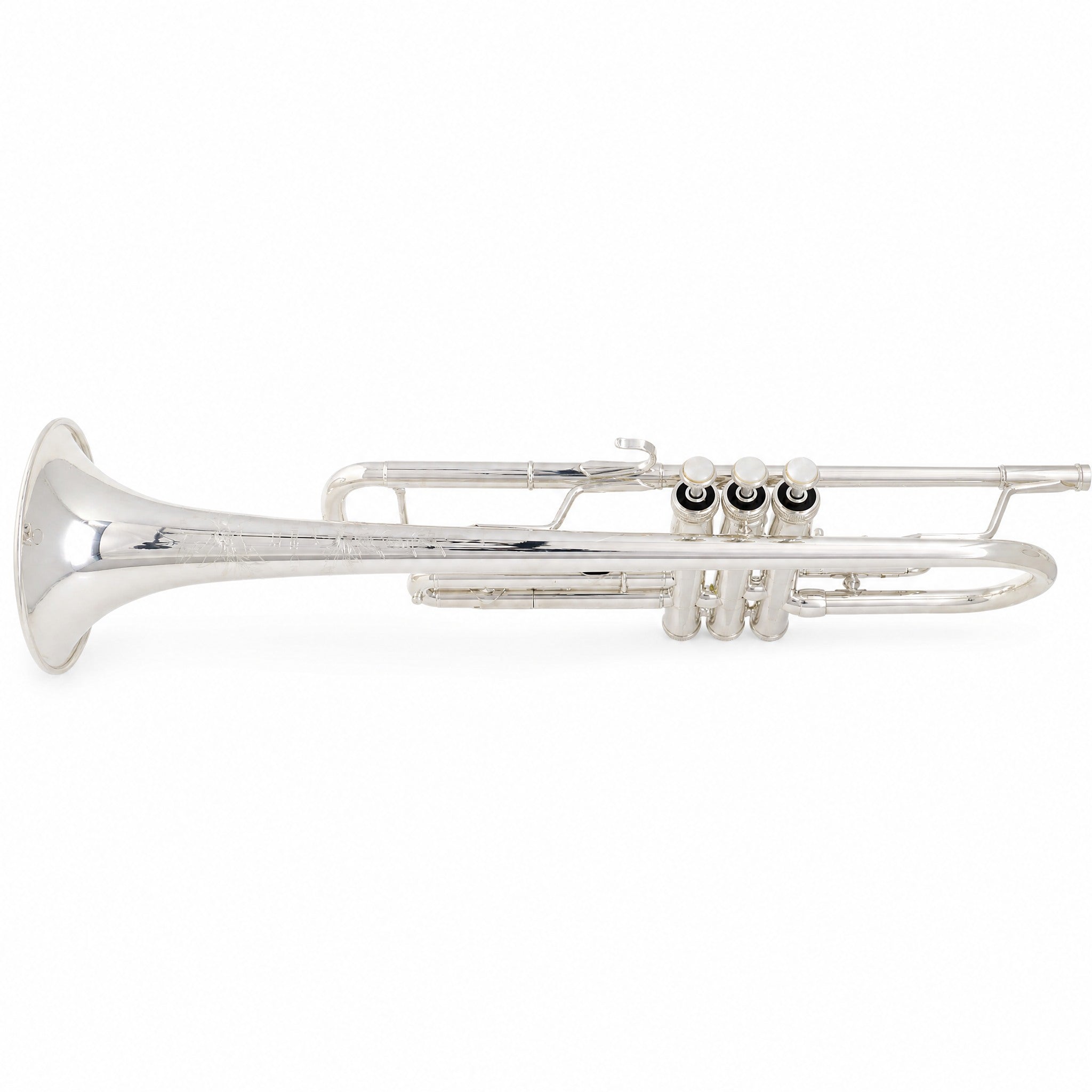 S.E. Shires Q10RS Q-Series Professional Bb Trumpet in Silver Plate