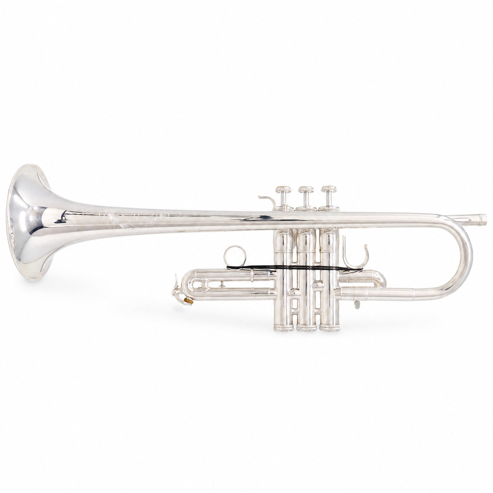 S.E. Shires Q15S Professional Eb/D Trumpet in Silver Plate