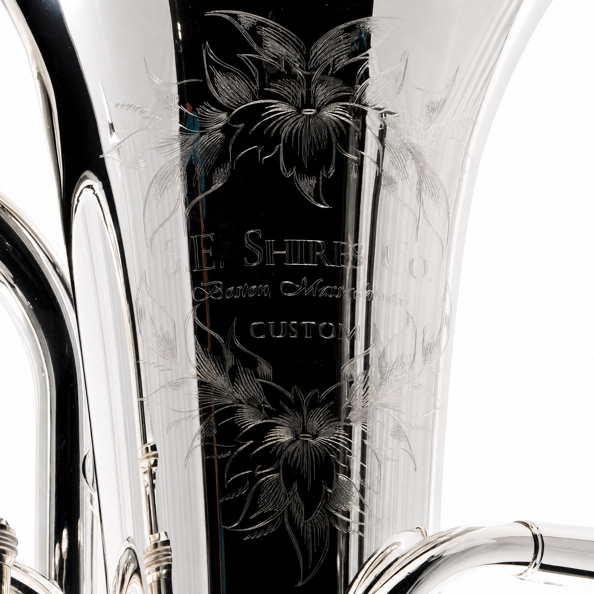 S.E. Shires SEUSC-TS Custom Professional Bb Euphonium Silver Plate