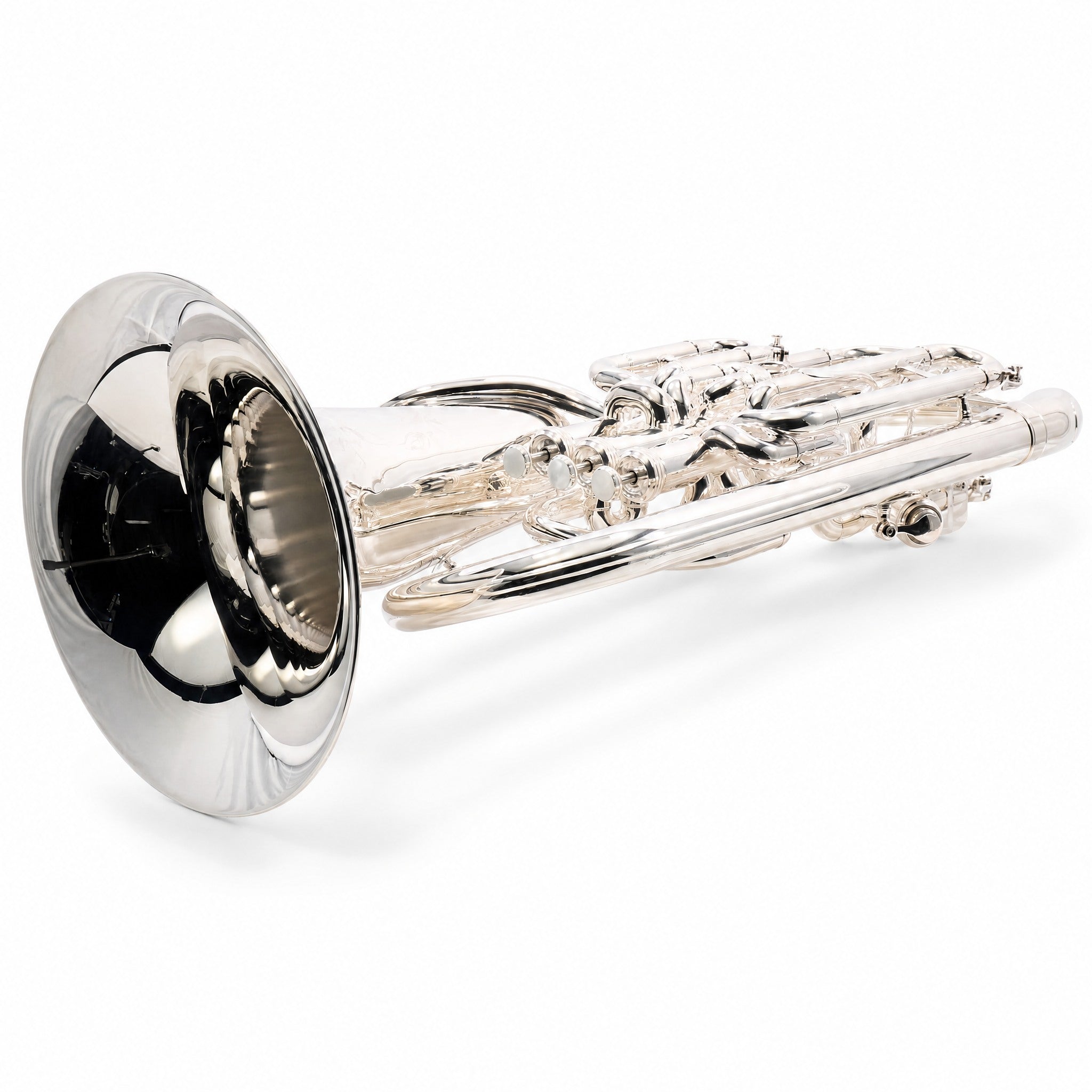 S.E. Shires SEUSC-TS Custom Professional Bb Euphonium Silver Plate