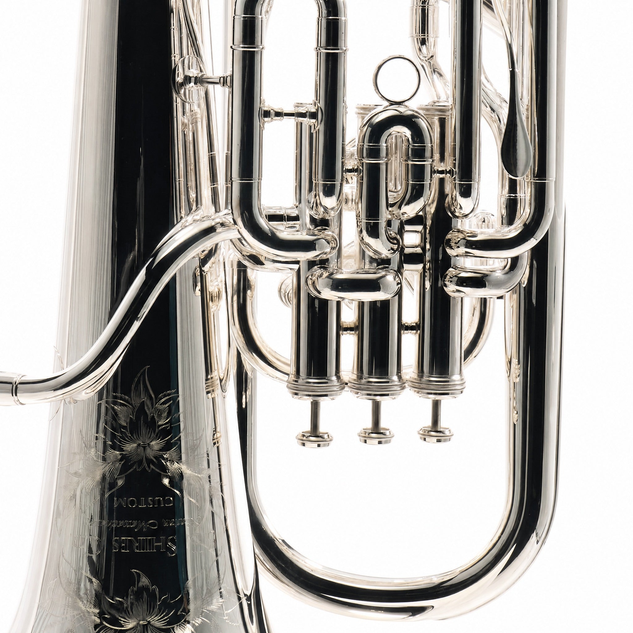 S.E. Shires SEUSC-TS Custom Professional Bb Euphonium Silver Plate