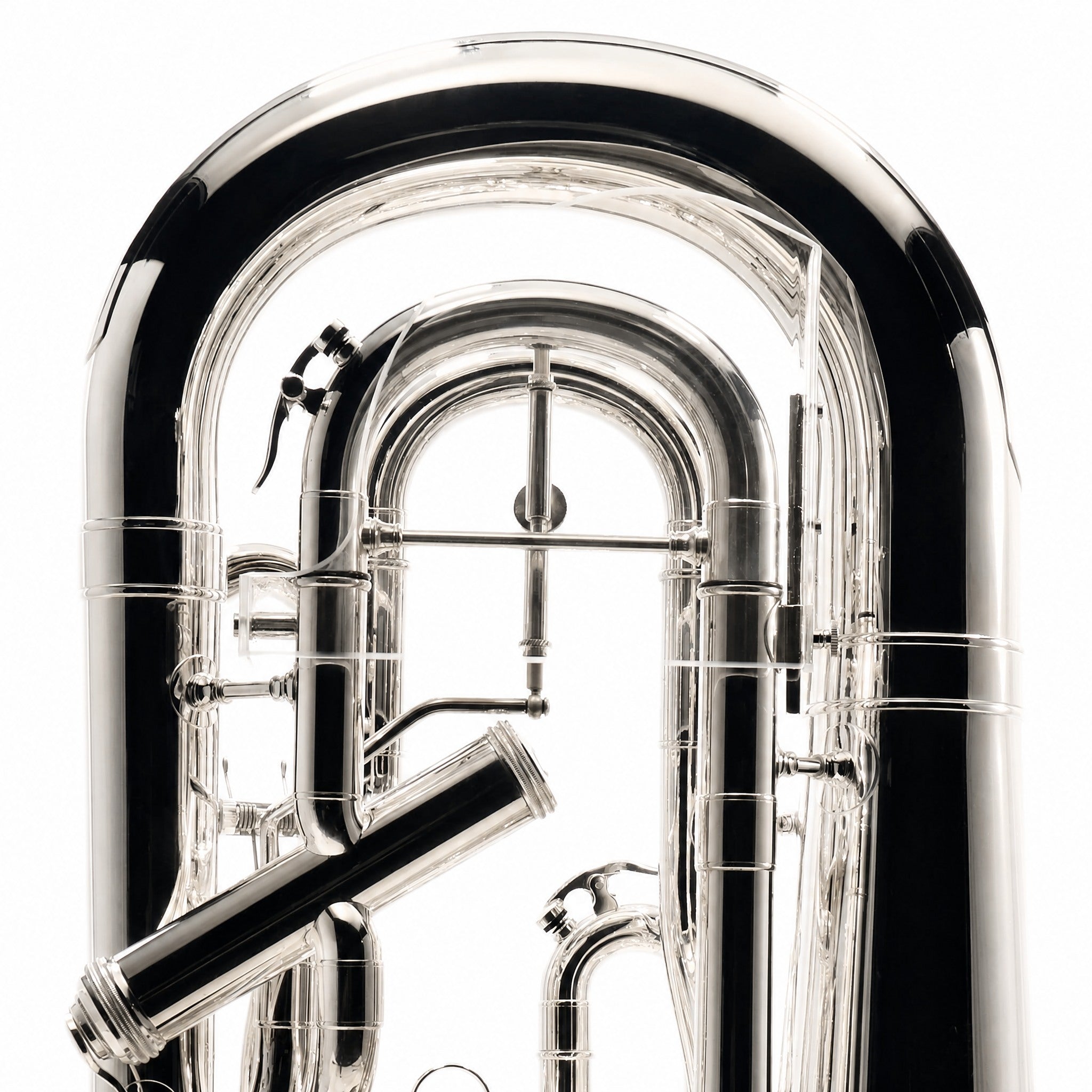 S.E. Shires SEUSC-TS Custom Professional Bb Euphonium Silver Plate