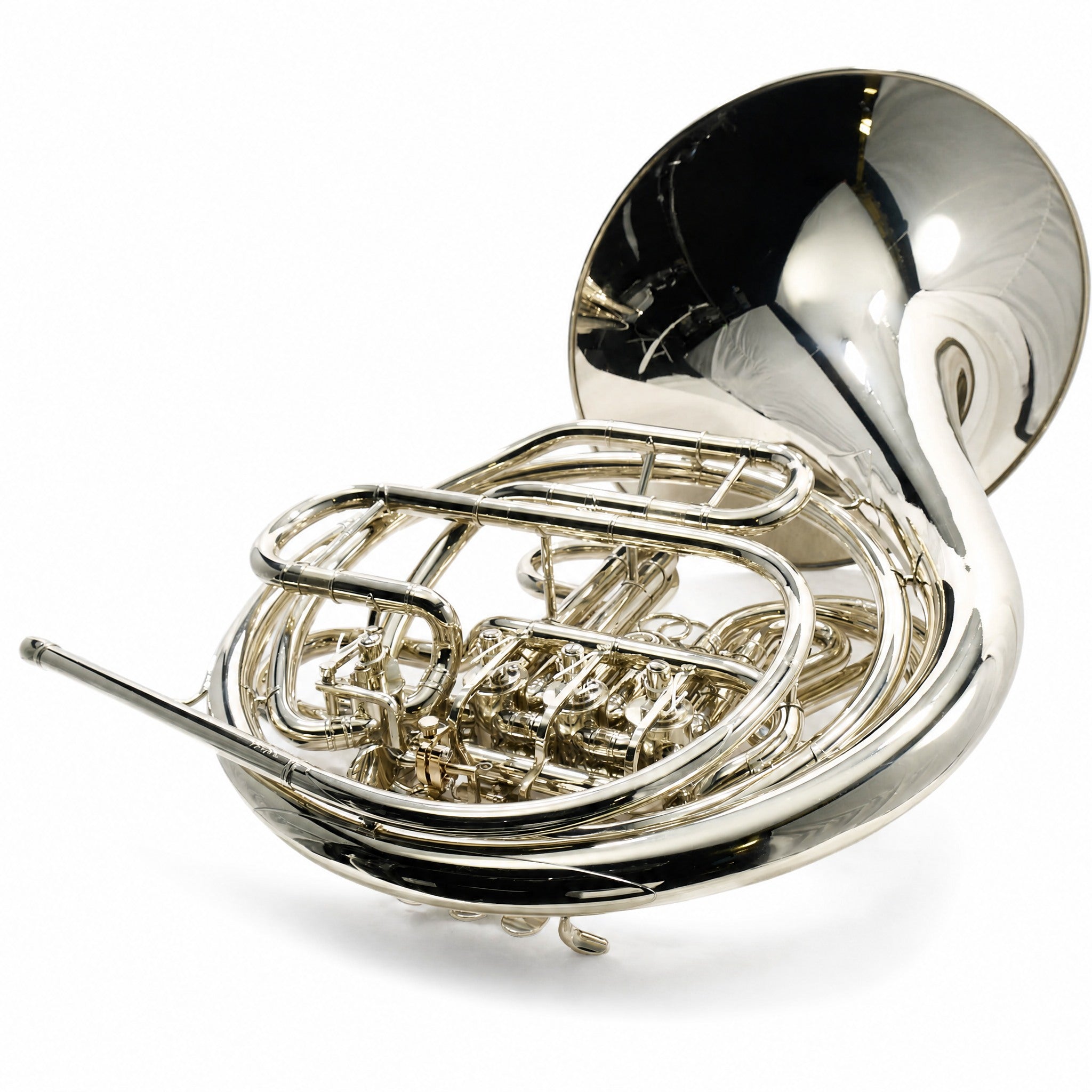 Hans Hoyer HH6802NS-1-0 'Heritage' Kruspe Wrap Double French Horn in Nickel Silver
