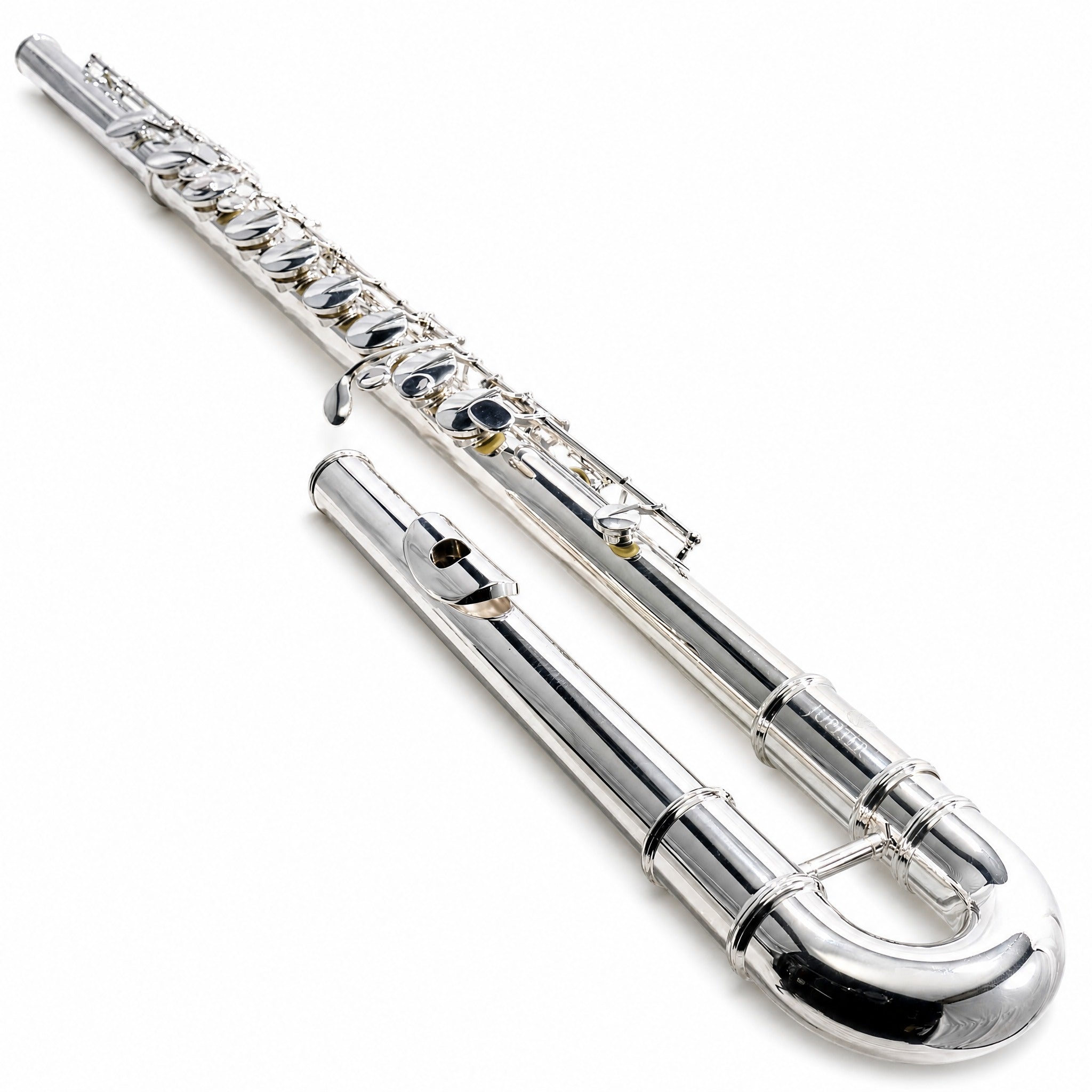 Jupiter JBF1000 Professional Bass Flute in Silver Plate