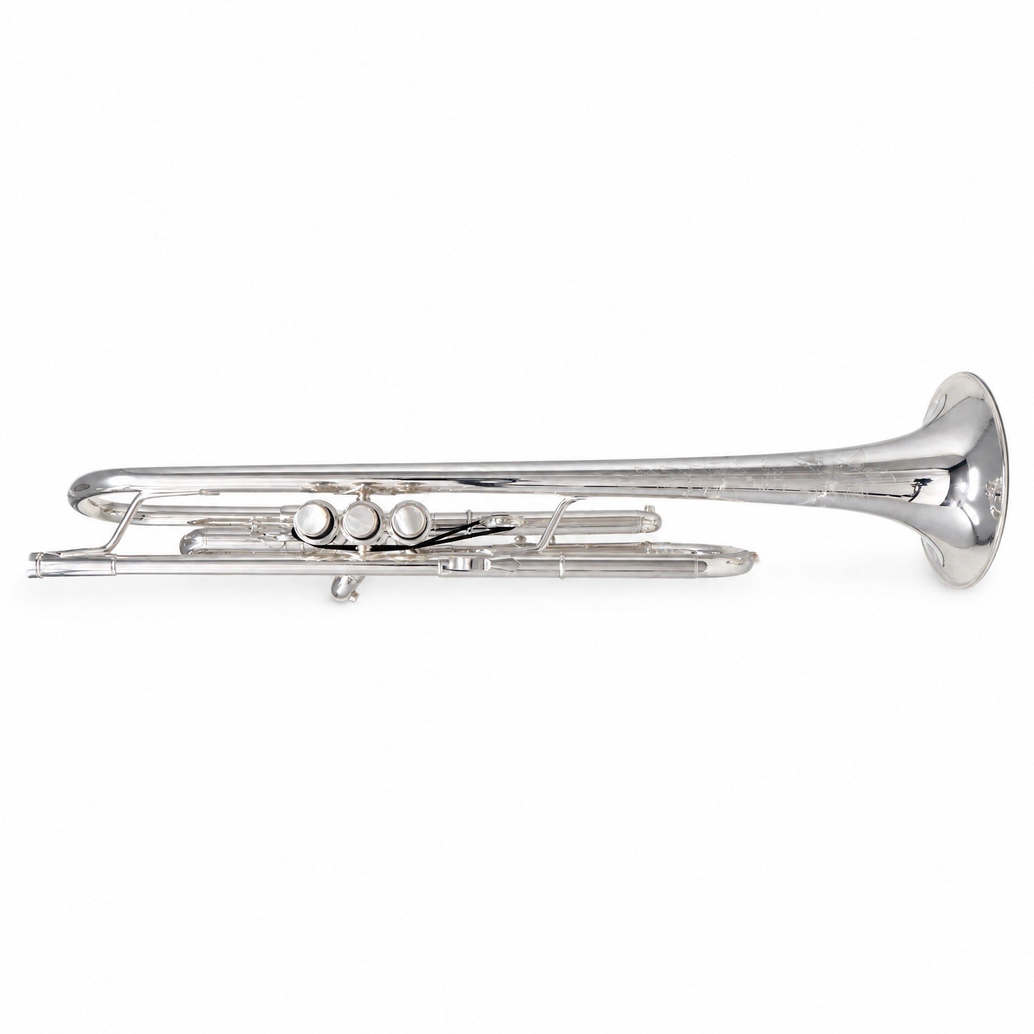 S.E. Shires Q12GRS Professional Bb Trumpet in Silver Plate