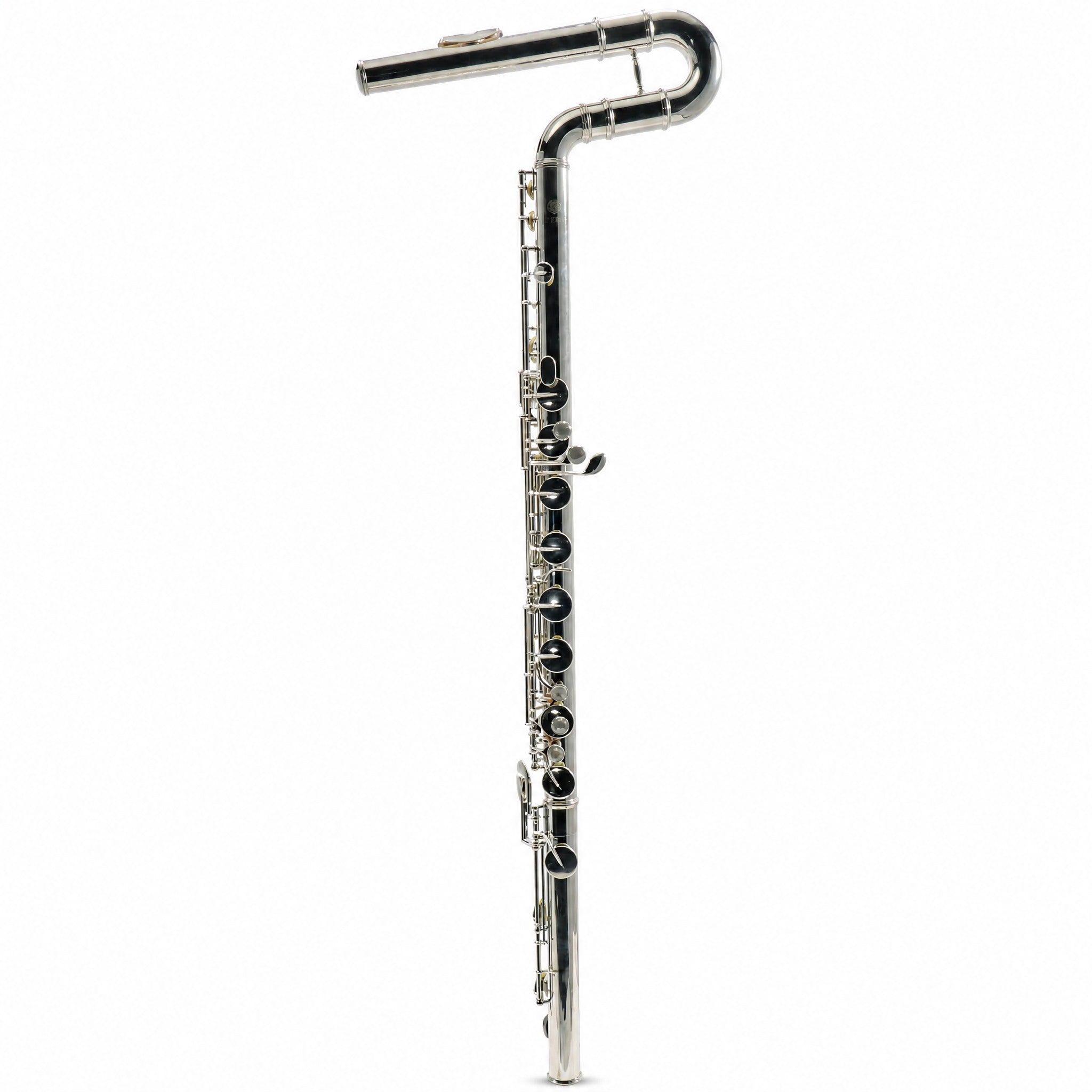 Jupiter JBF1100E Professional Vertical Bass Flute in Silver Plate