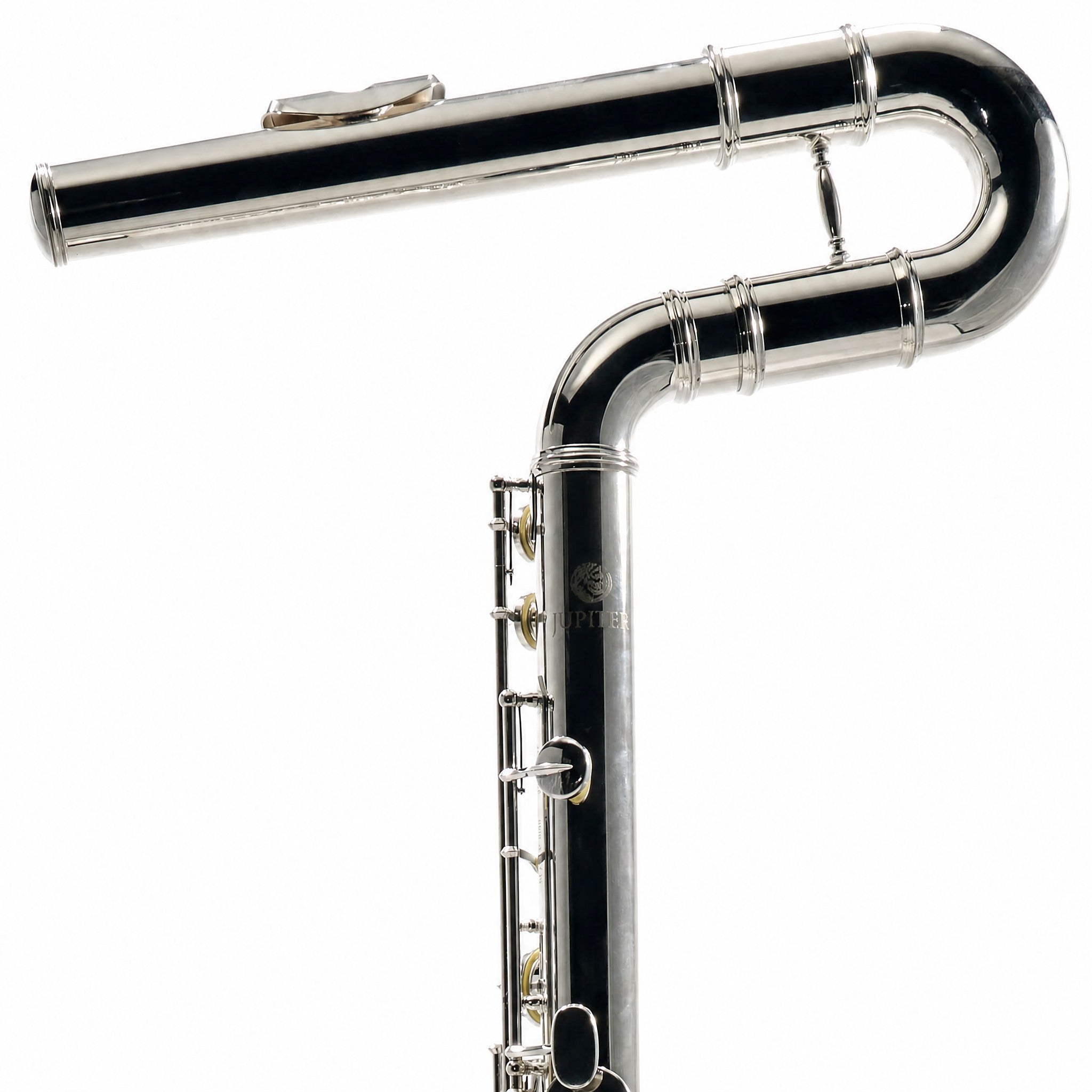 Jupiter JBF1100E Professional Vertical Bass Flute in Silver Plate