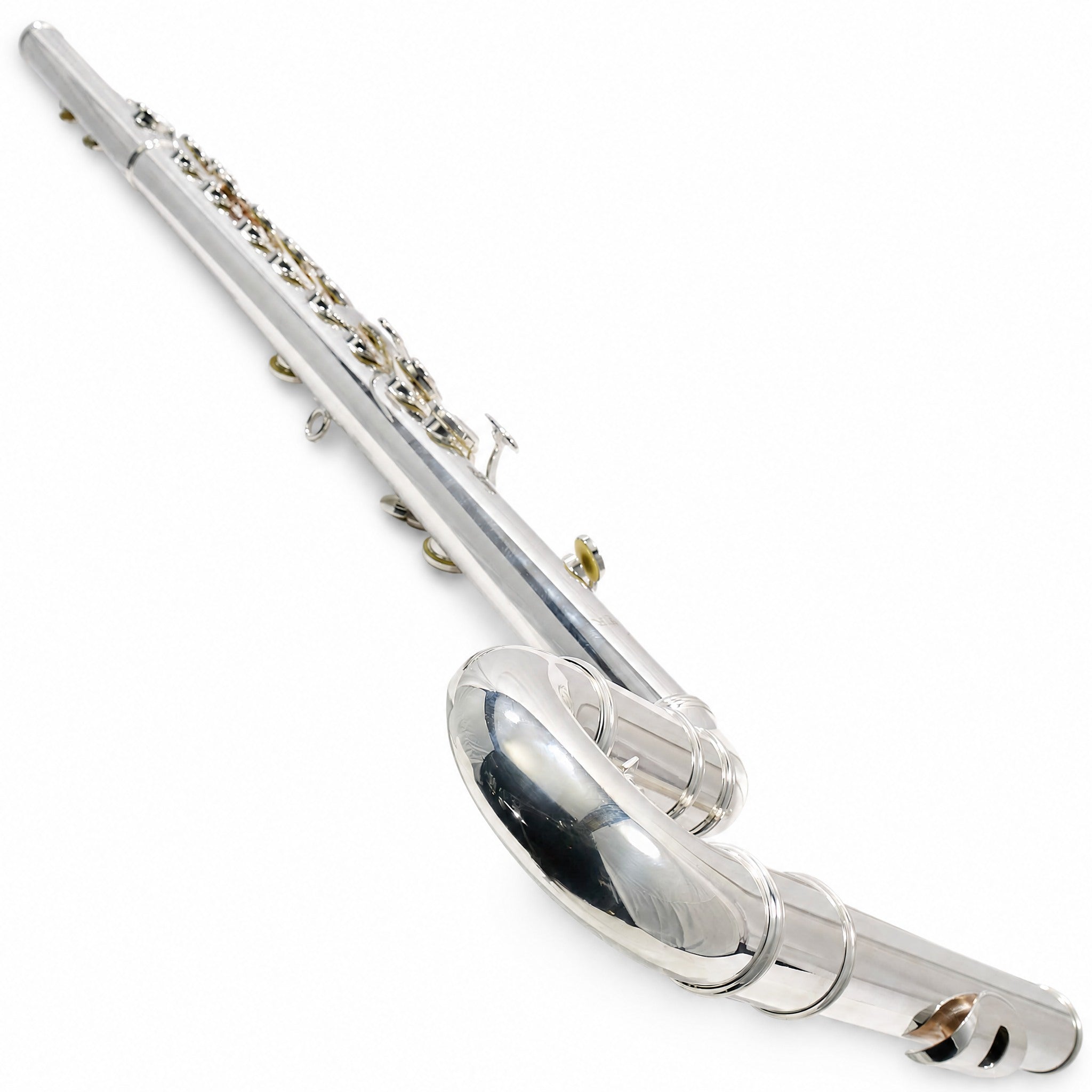 Jupiter JBF1100E Professional Vertical Bass Flute in Silver Plate