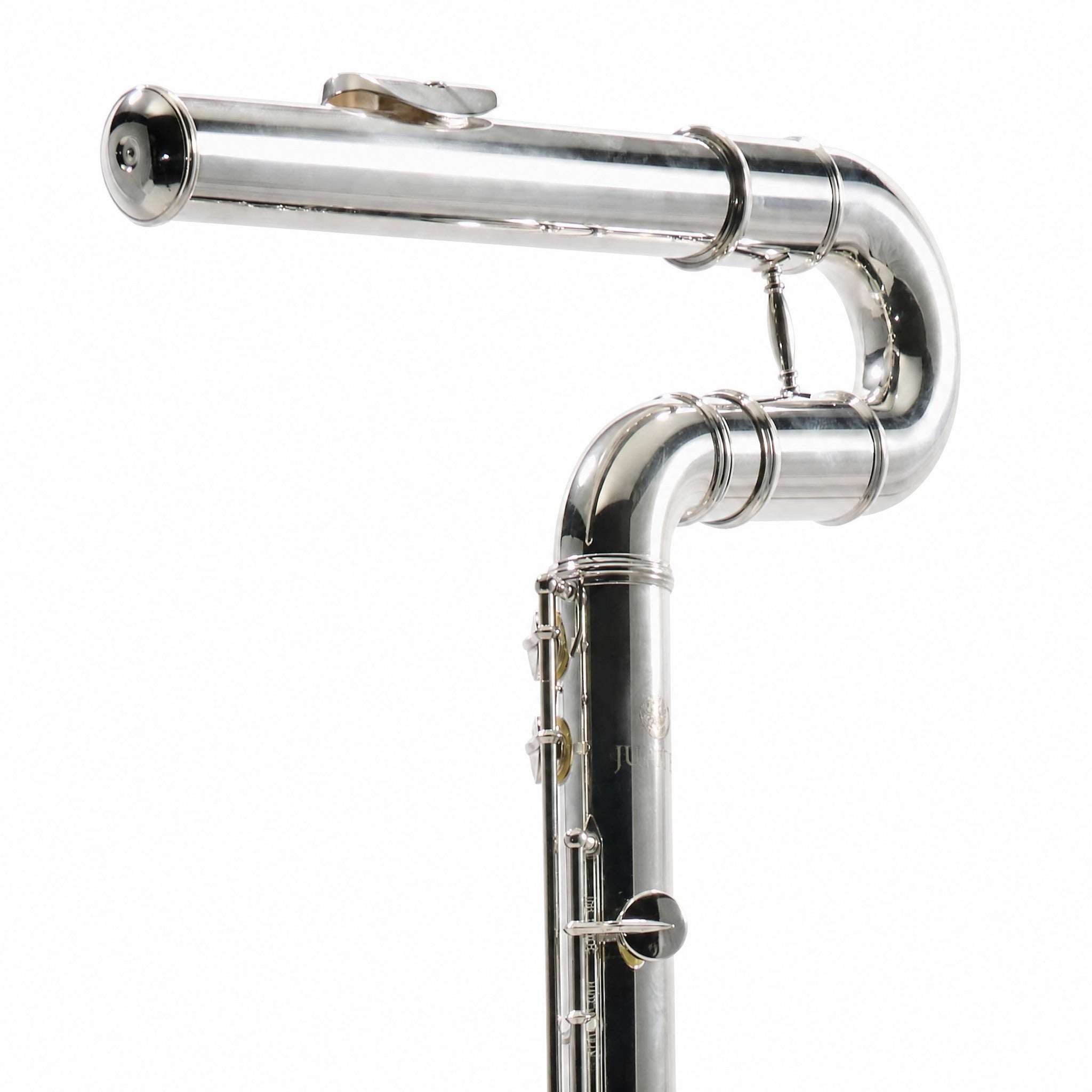 Jupiter JBF1100E Professional Vertical Bass Flute in Silver Plate