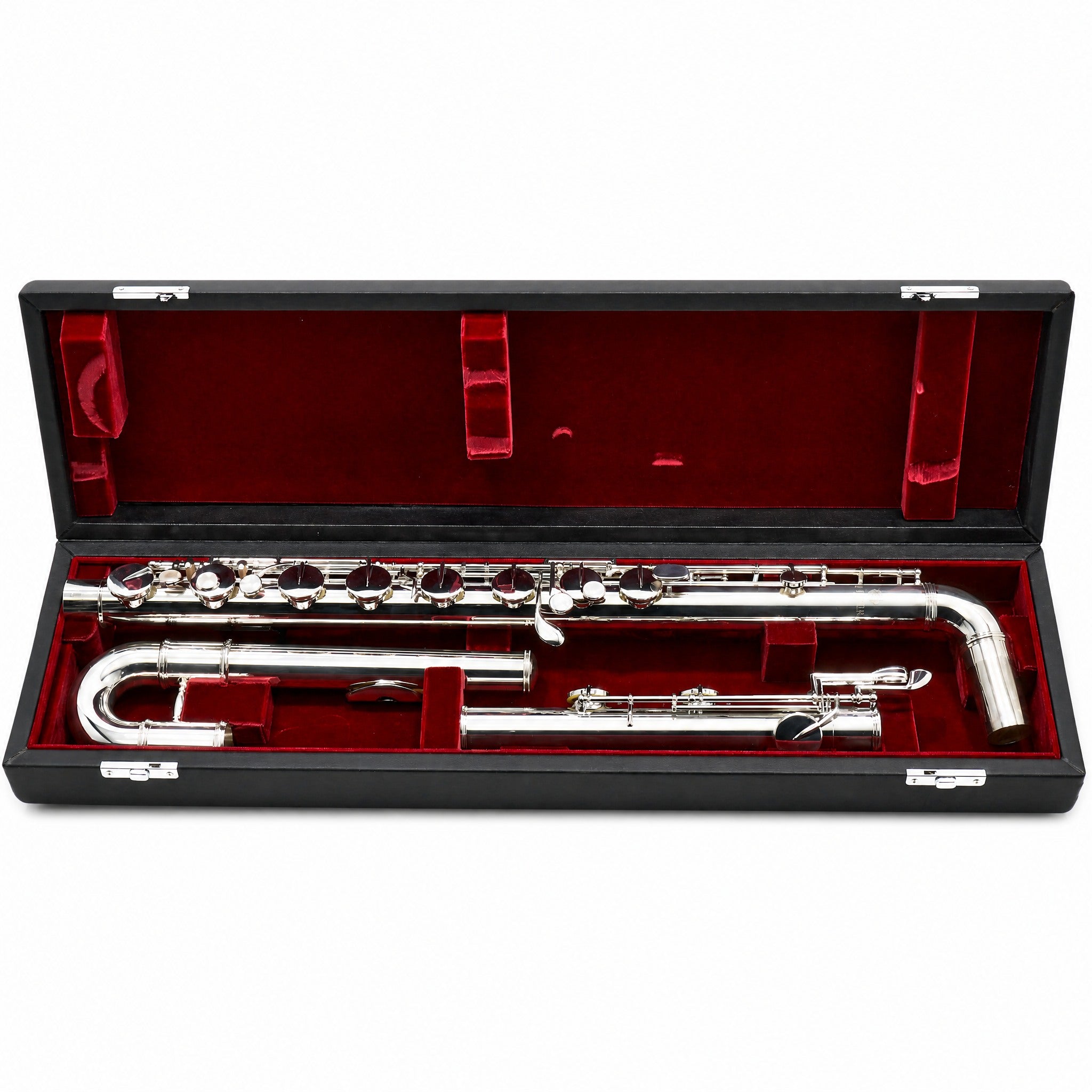 Jupiter JBF1100E Professional Vertical Bass Flute in Silver Plate