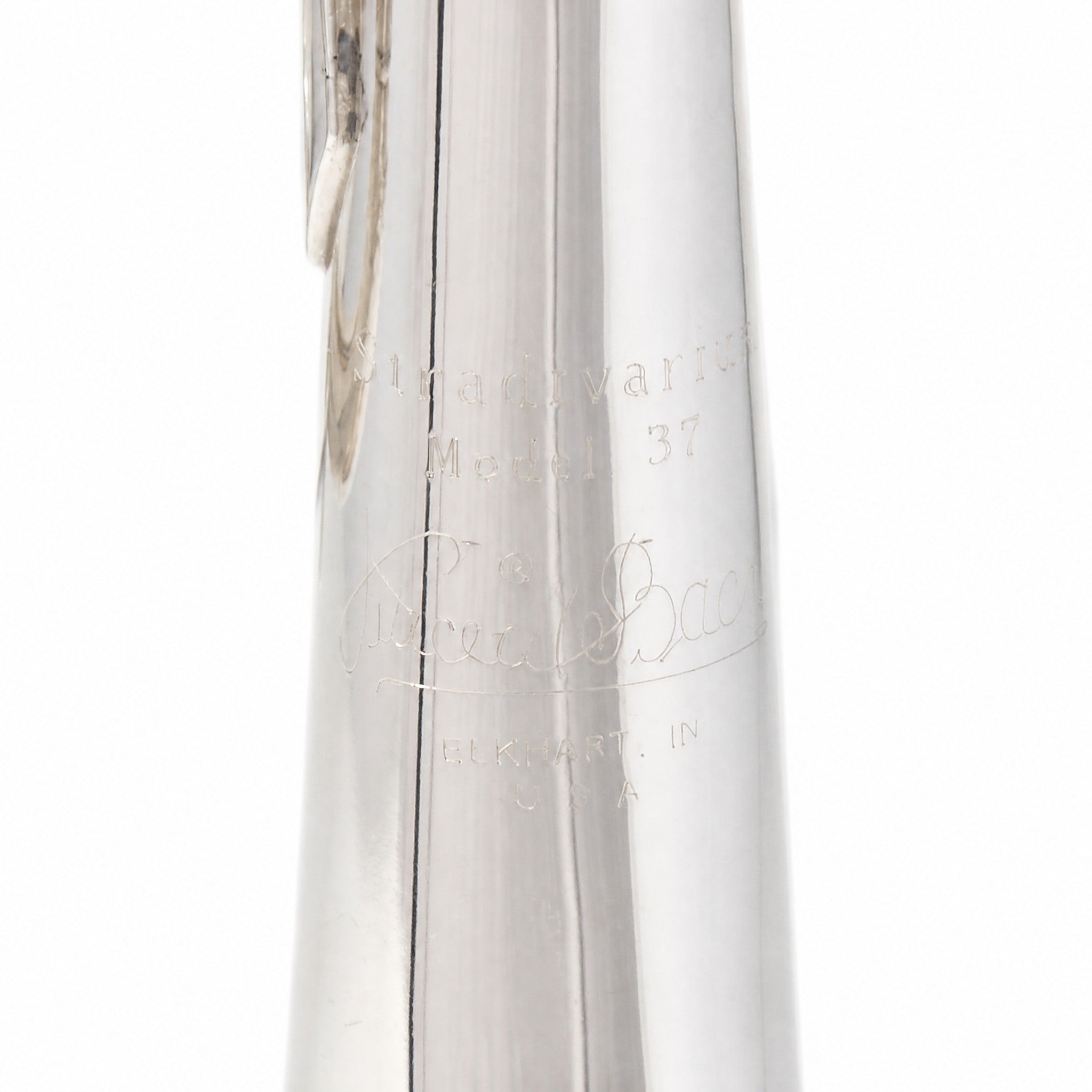 Bach 180S37 Stradivarius Professional Bb Trumpet in Silver Plate SN 609541