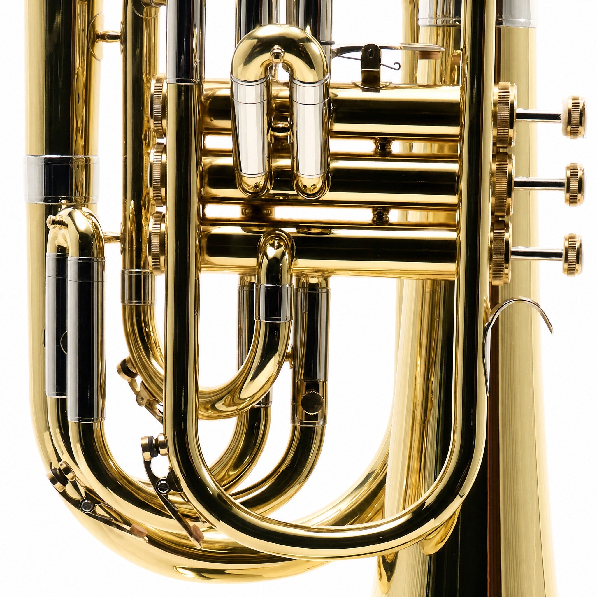 Eastman EMB411 Intermediate Bb Marching Baritone Horn in Clear Lacquer