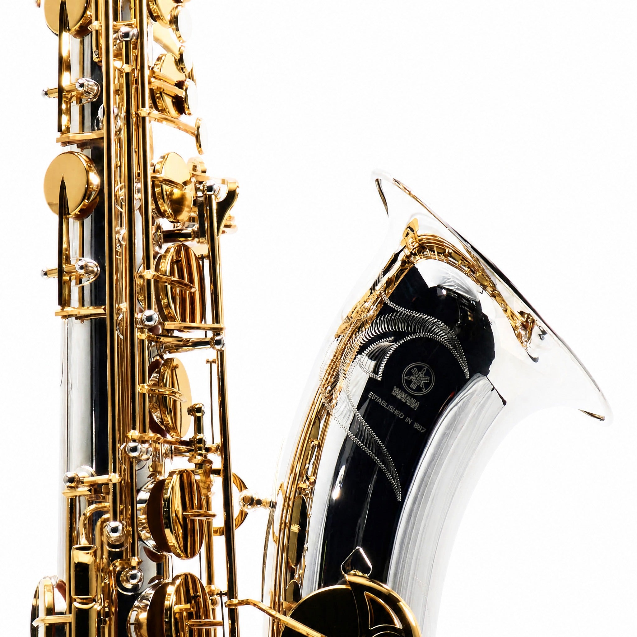 Yamaha YTS-480SGLKY Intermediate Tenor Saxophone in Silver Plate