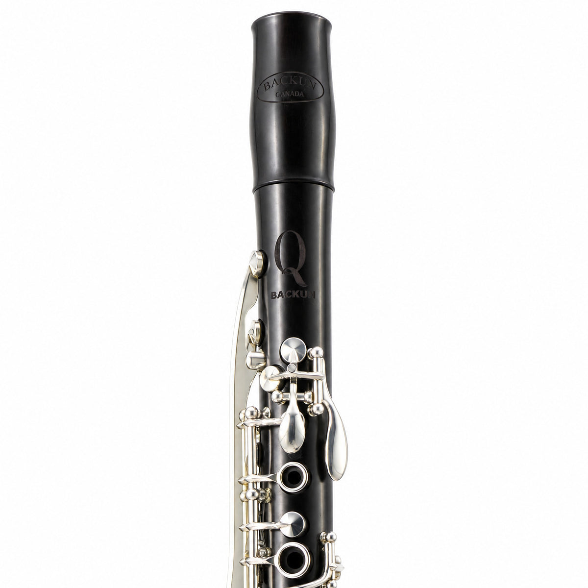 Backun BCLBQG-SK Q-Series Professional Bb Clarinet in Grenadilla with Silver Keys