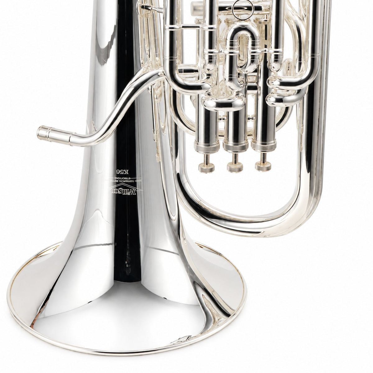 Willson K56S K-Series Intermediate Compensating Euphonium in Silver Plate SN K10142