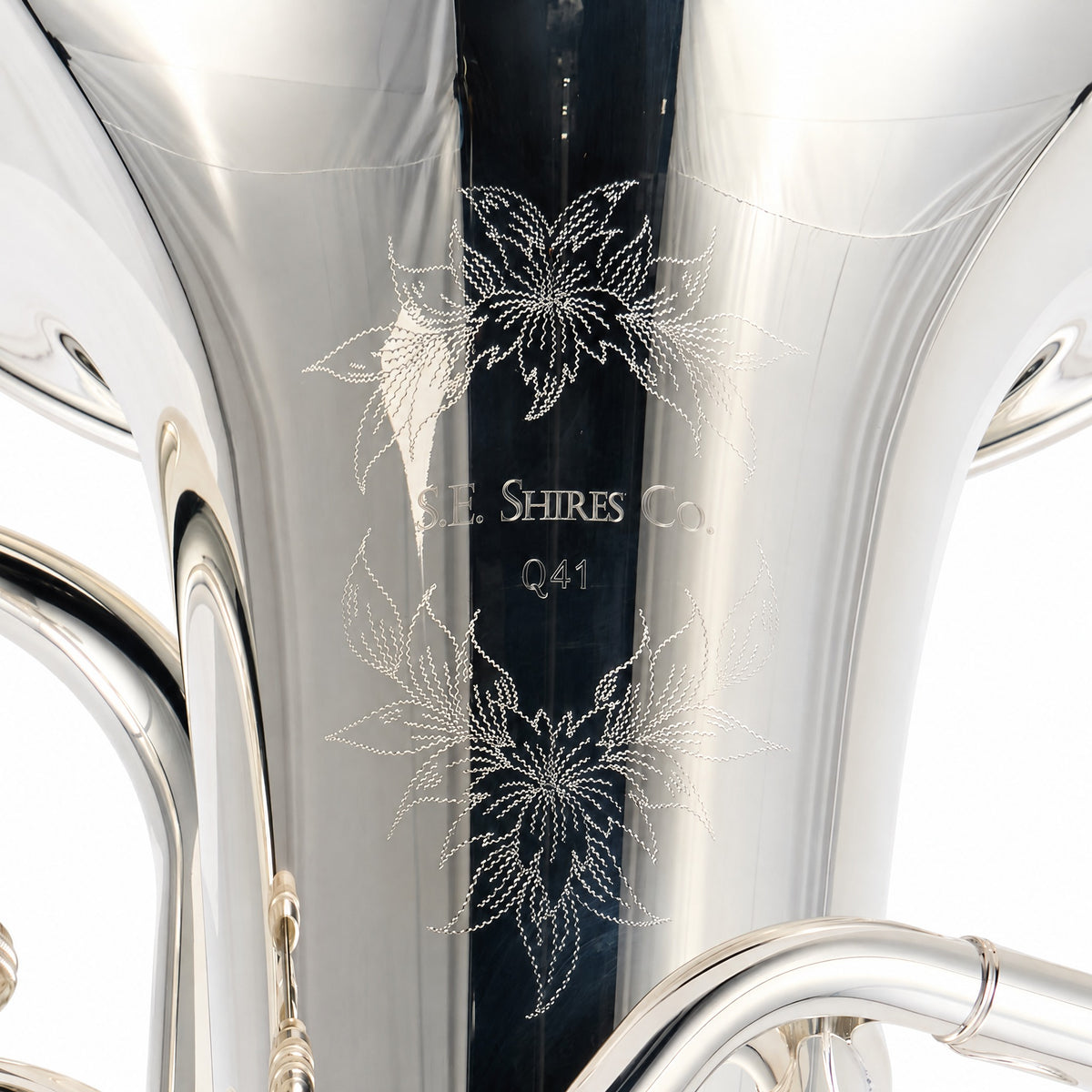 S.E. Shires Q41S Q-Series Professional Bb Compensating Euphonium in Silver Plate