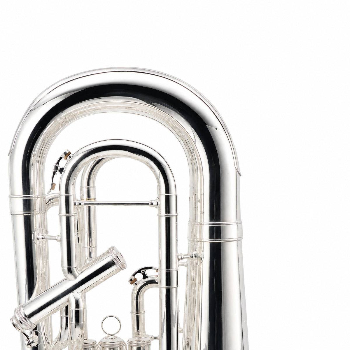 S.E. Shires Q41S Q-Series Professional Bb Compensating Euphonium in Silver Plate