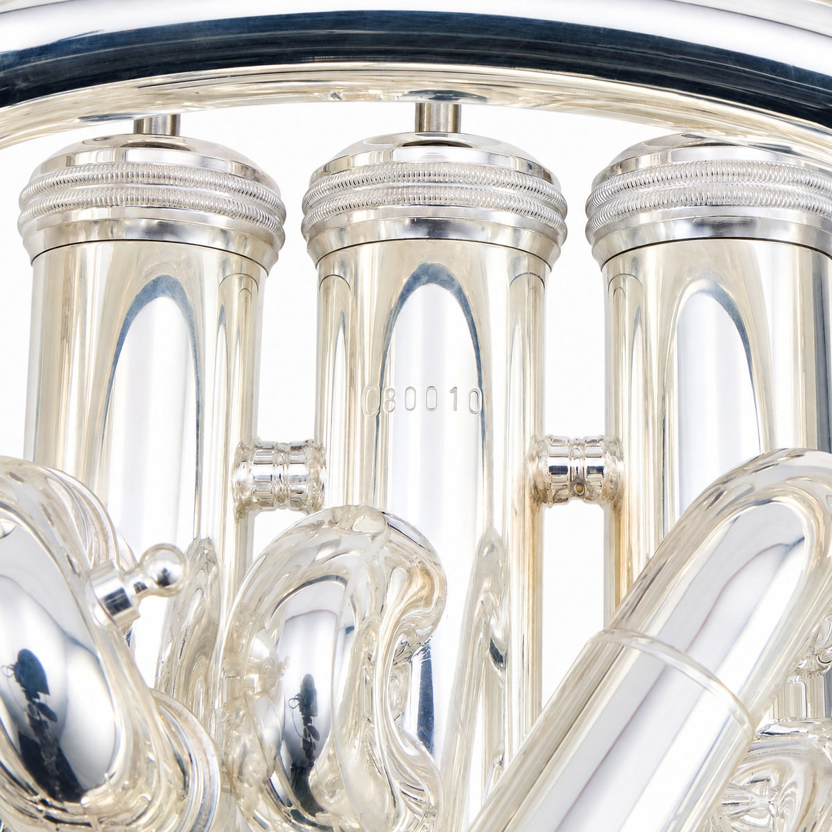 S.E. Shires Q41S Q-Series Professional Bb Compensating Euphonium in Silver Plate