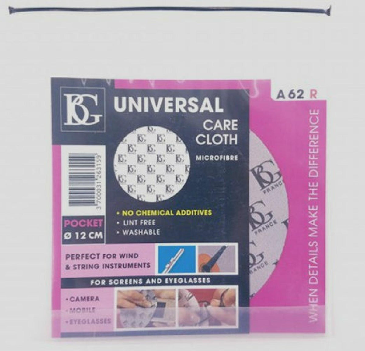 BG Model A62R Microfiber Care Cloth (12cm round)