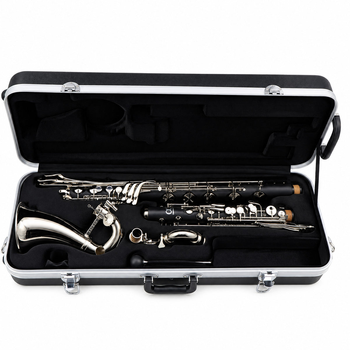 Backun 'Alpha' Intermediate Bb Low C Bass Clarinet with Nickel Keys SN ALC-24307