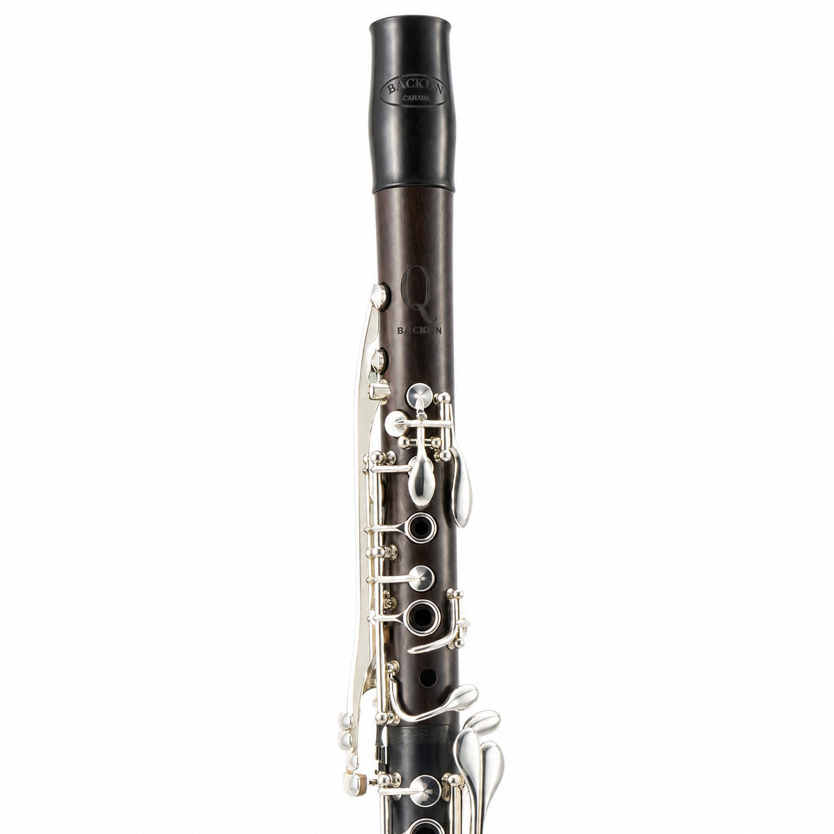Backun BCLAQG-SK Q-Series Professional A Clarinet in Grenadilla with Silver Keys