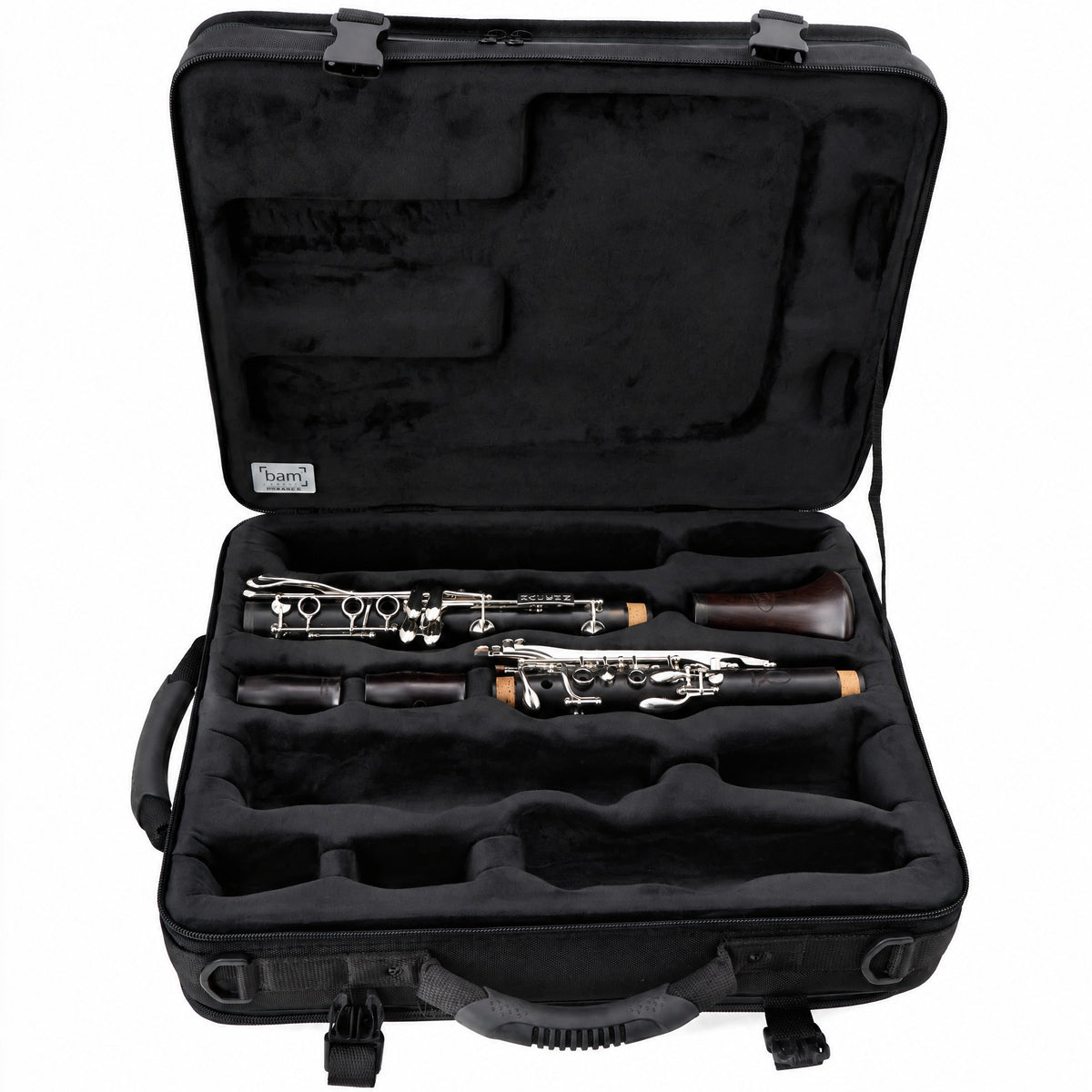 Backun BCLAQG-SKE Q-Series A Clarinet in Grenadilla with Silver Keys, Left Eb Key