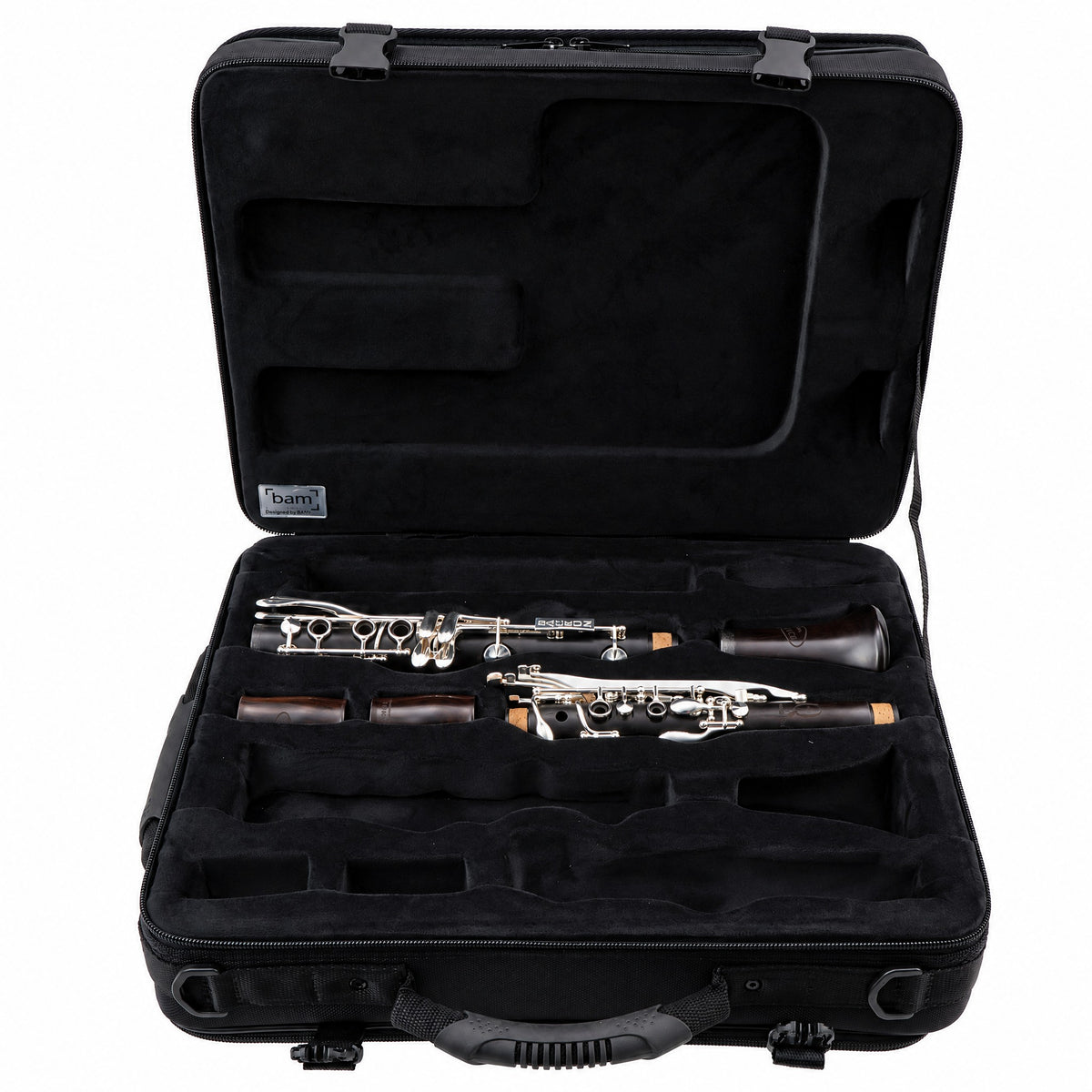 Backun BCLAQG-SKE Q-Series A Clarinet in Grenadilla with Silver Keys, Left Eb Key