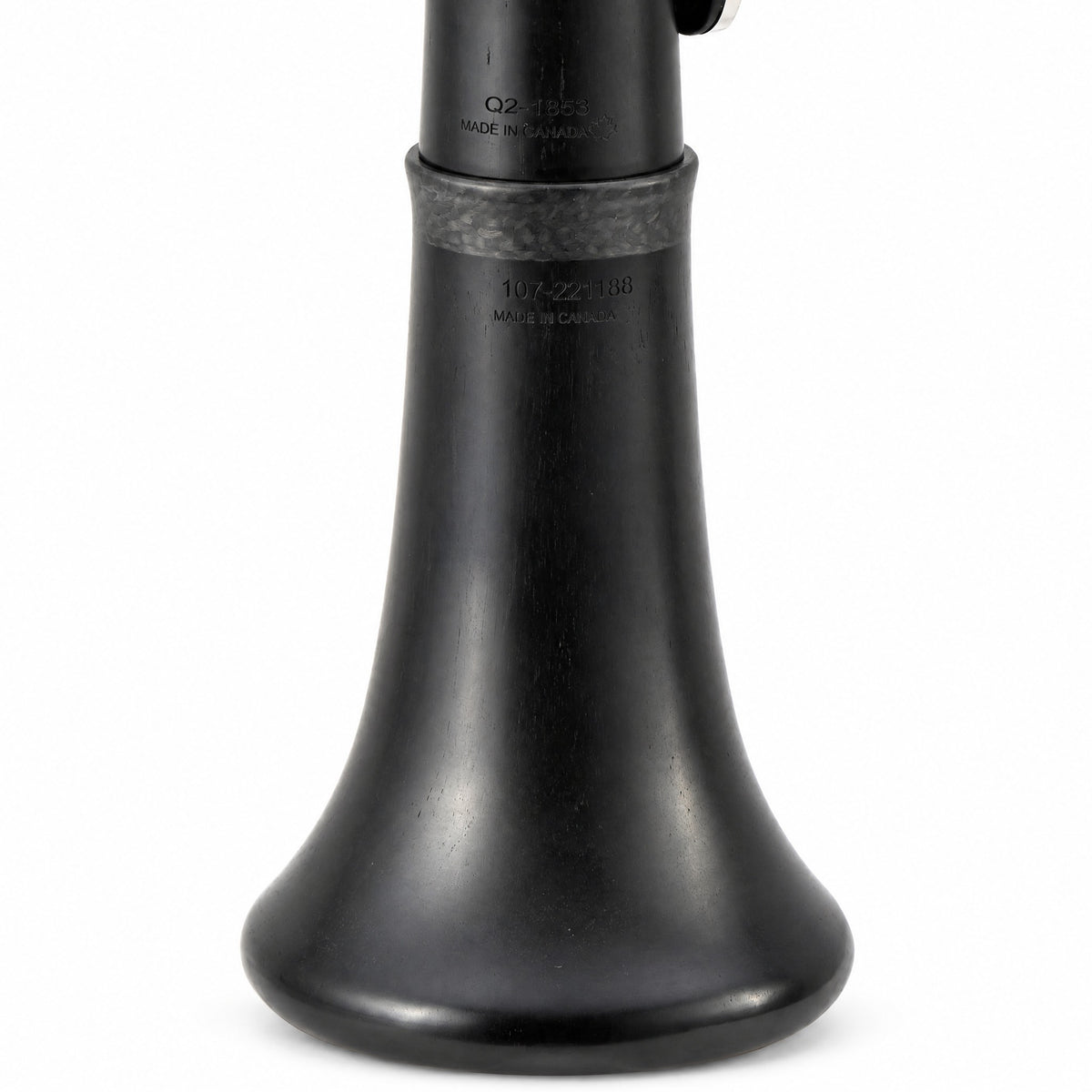 Backun BCLAQG-SKE Q-Series A Clarinet in Grenadilla with Silver Keys. Left Eb Key