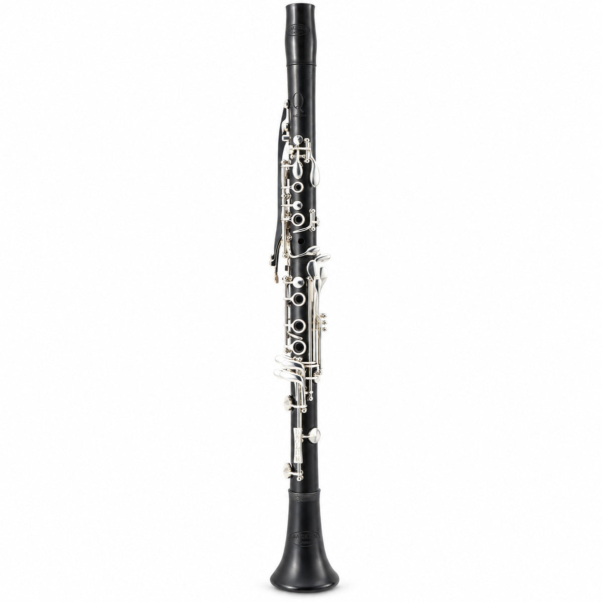 Backun BCLAQG-SKE Q-Series A Clarinet in Grenadilla with Silver Keys. Left Eb Key